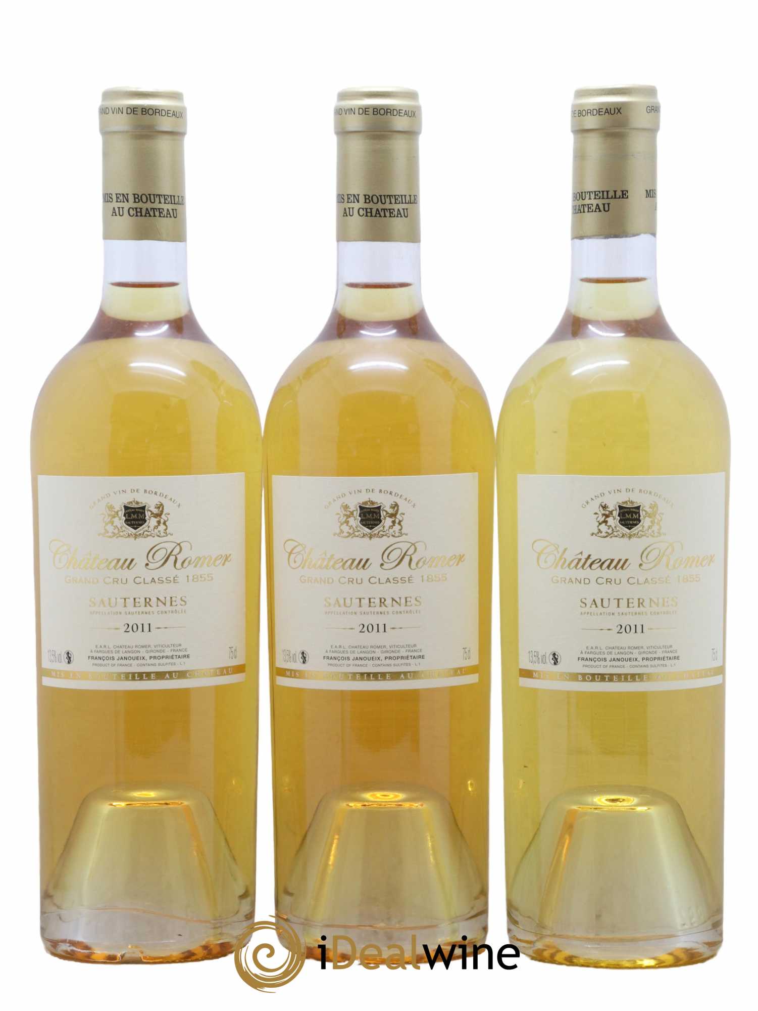 Château Romer 2ème Grand Cru Classé 2011 - Posten von 3 Flaschen - 0