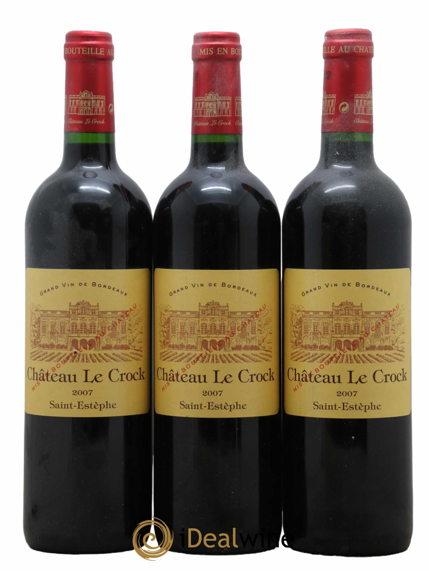 Château le Crock Cru Bourgeois 2007 - Lot de 3 bouteilles - 0