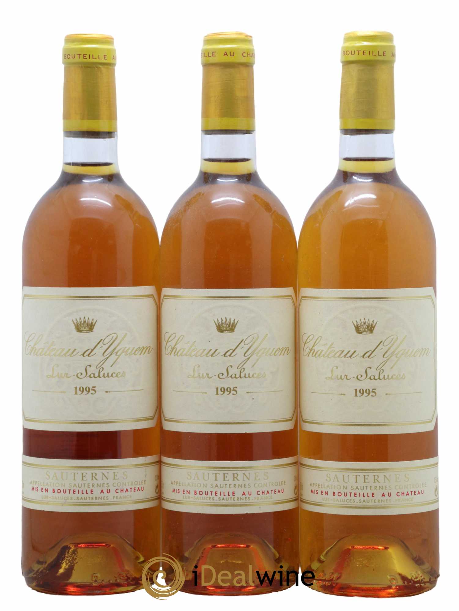 Château d' Yquem 1er Cru Classé Supérieur 1995 - Lot de 3 bouteilles - 0