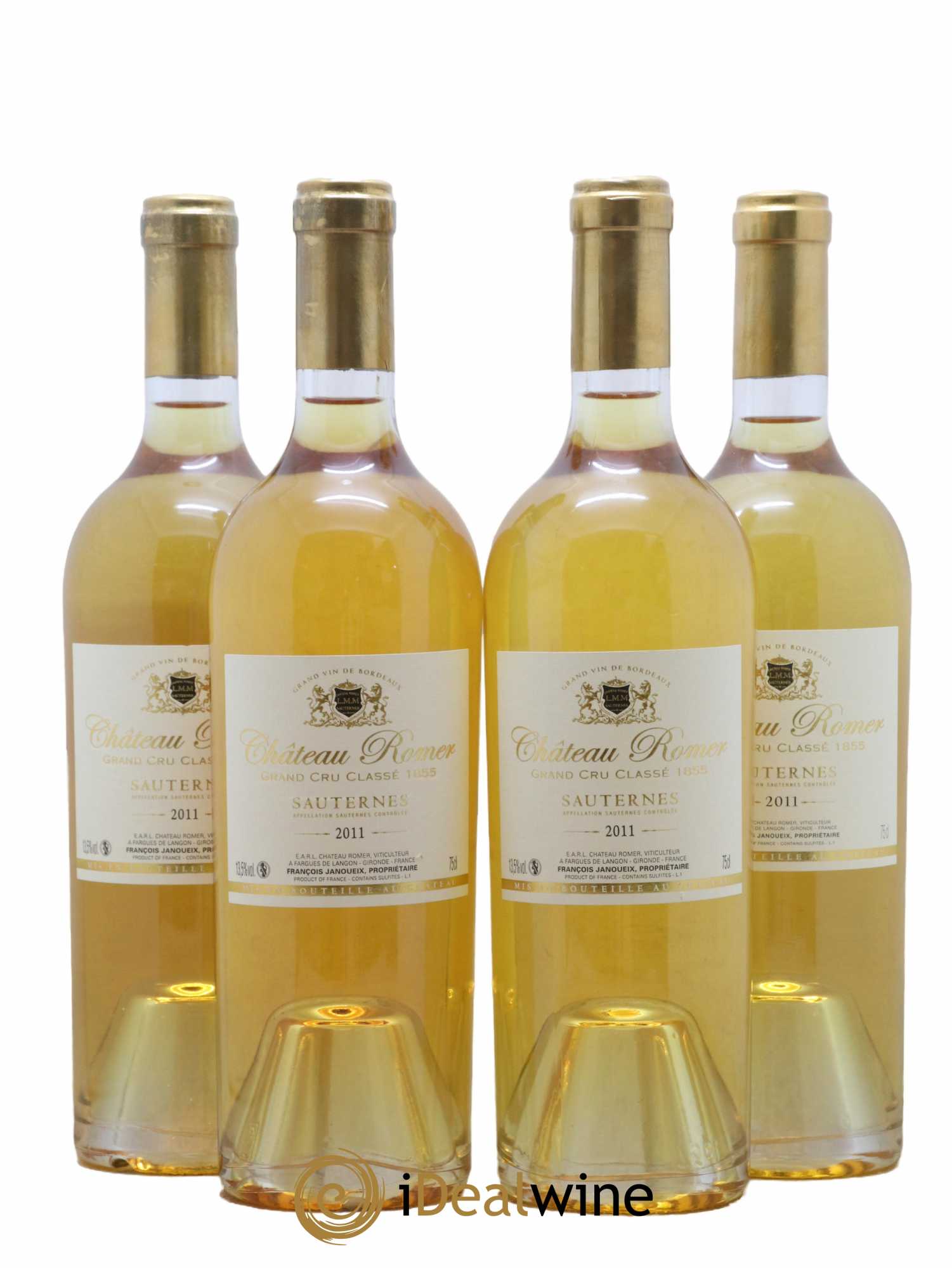 Château Romer 2ème Grand Cru Classé 2011 - Lotto di 4 bottiglie - 0