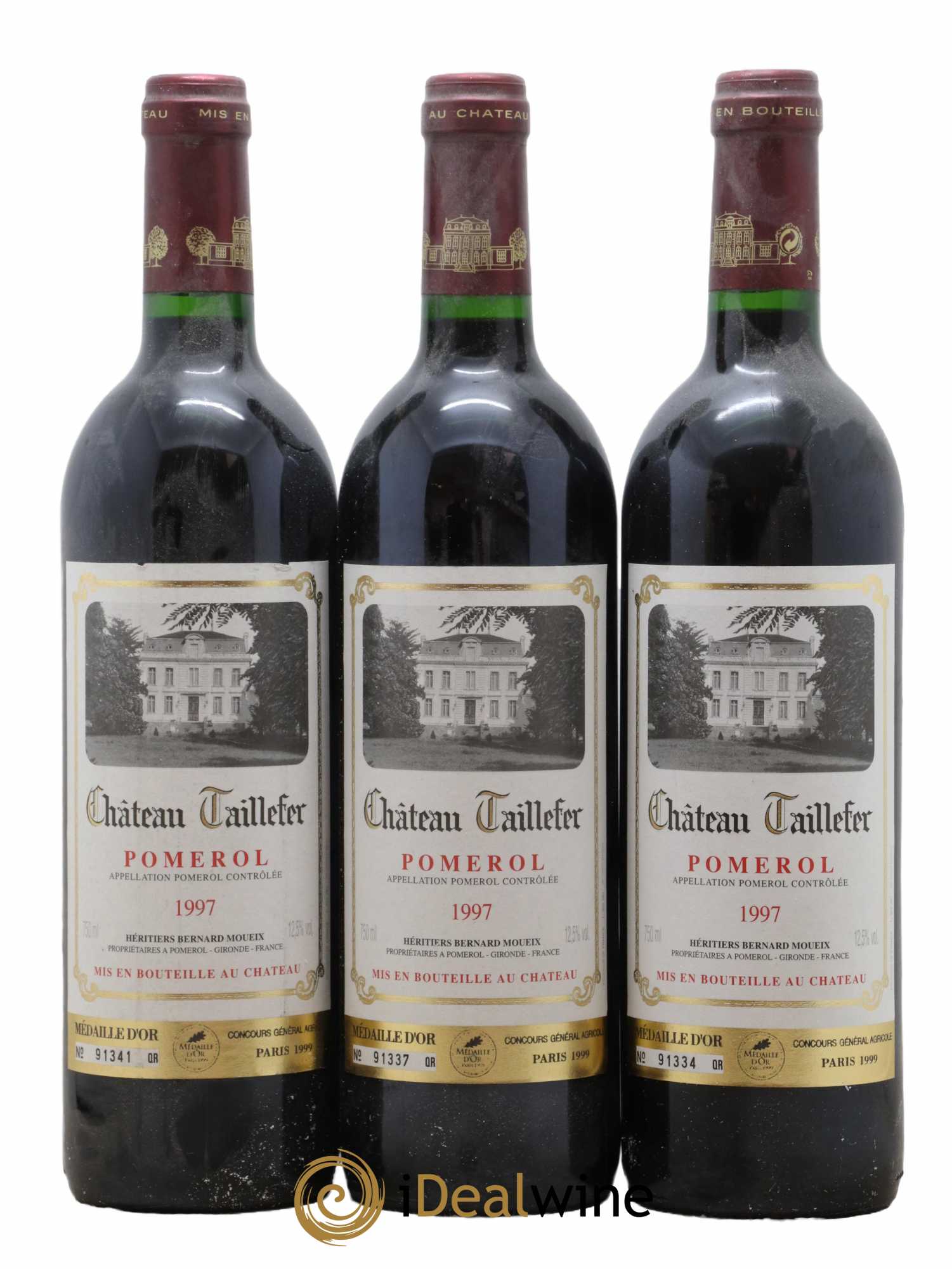Château Taillefer 1997 - Lot de 3 bouteilles - 0