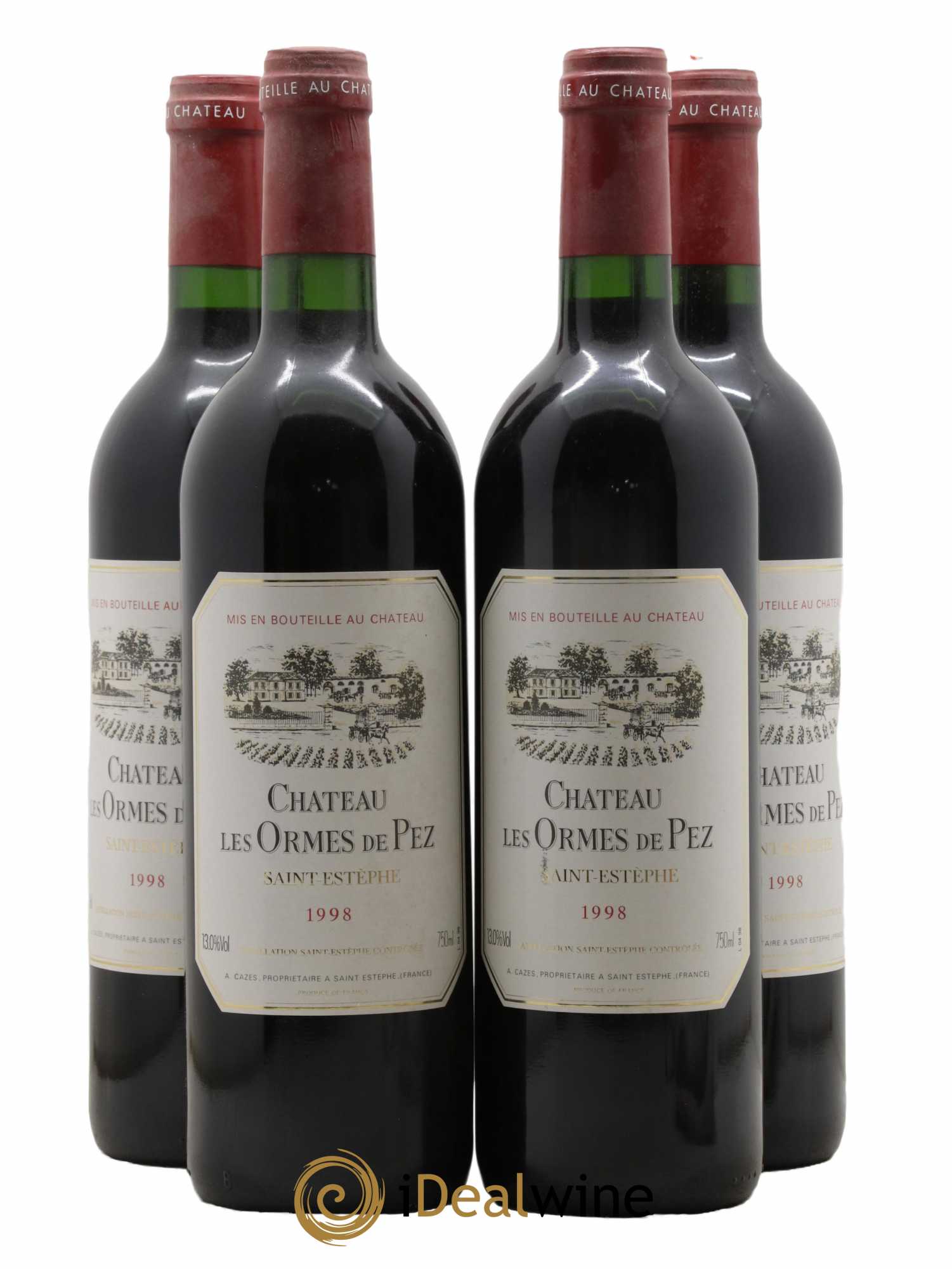 Château les Ormes de Pez 1998 - Lot de 4 bouteilles - 0