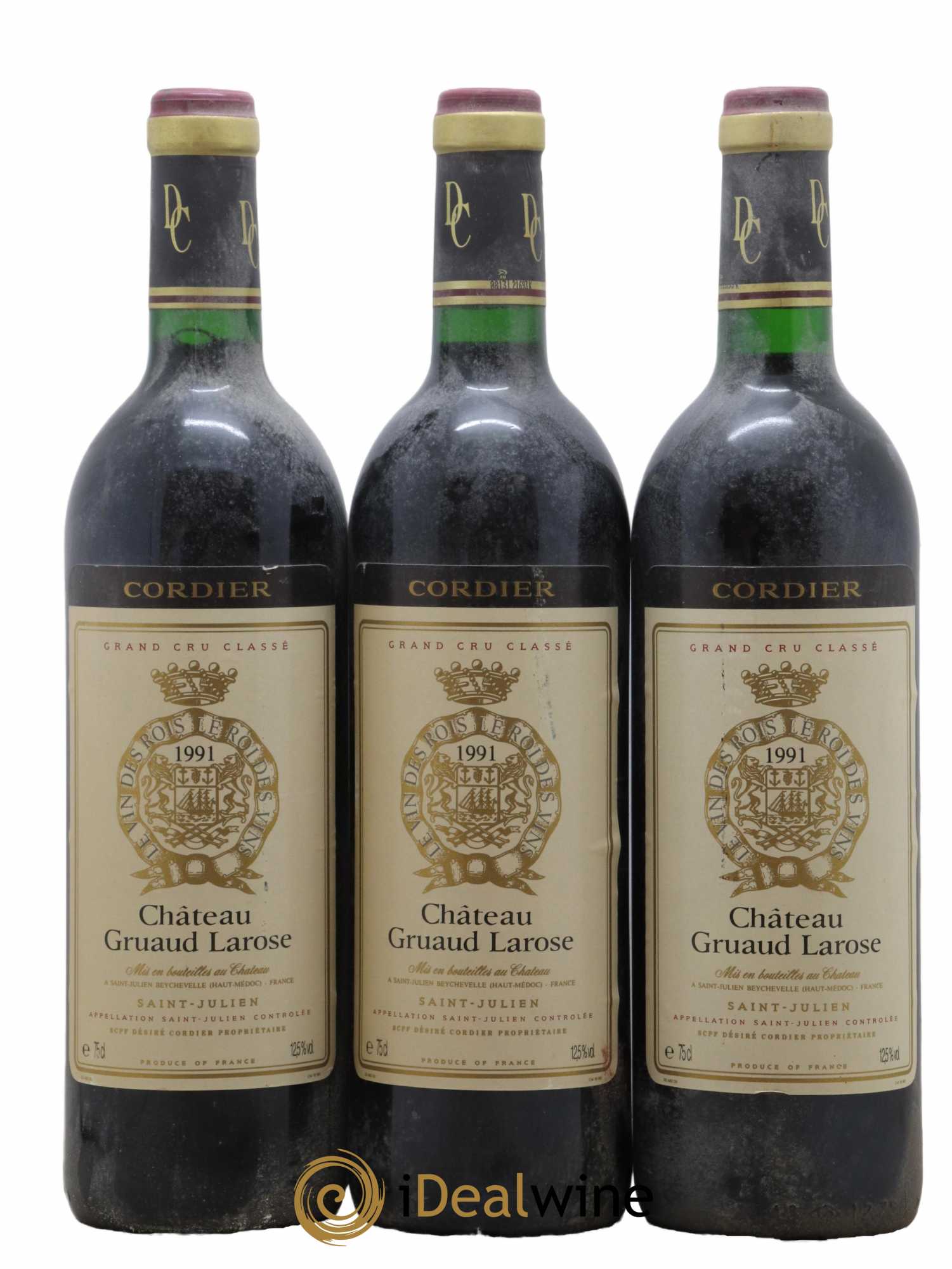 Château Gruaud Larose 2ème Grand Cru Classé 1991 - Lot de 3 bouteilles - 0