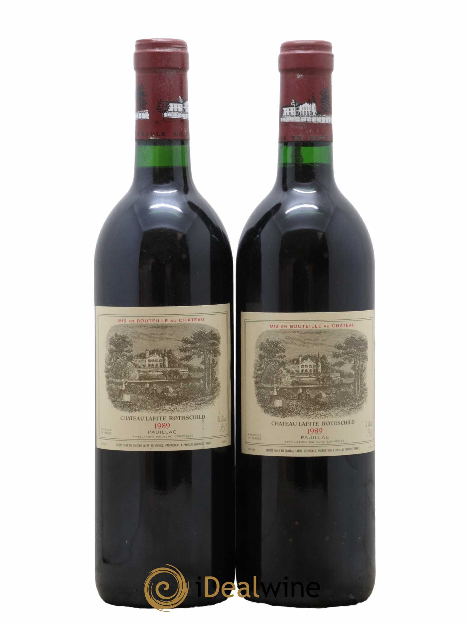 Château Lafite Rothschild 1er Grand Cru Classé 1989 - Lot de 2 bouteilles - 0