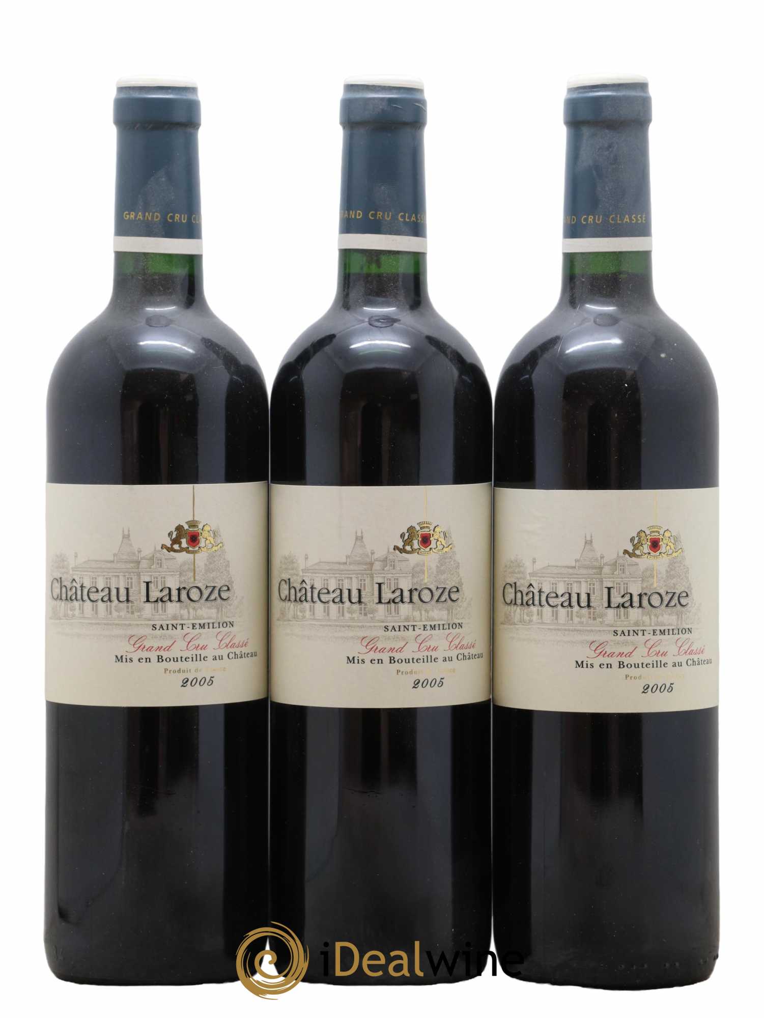 Château Laroze Grand Cru Classé 2005 - Lot de 3 bouteilles - 0