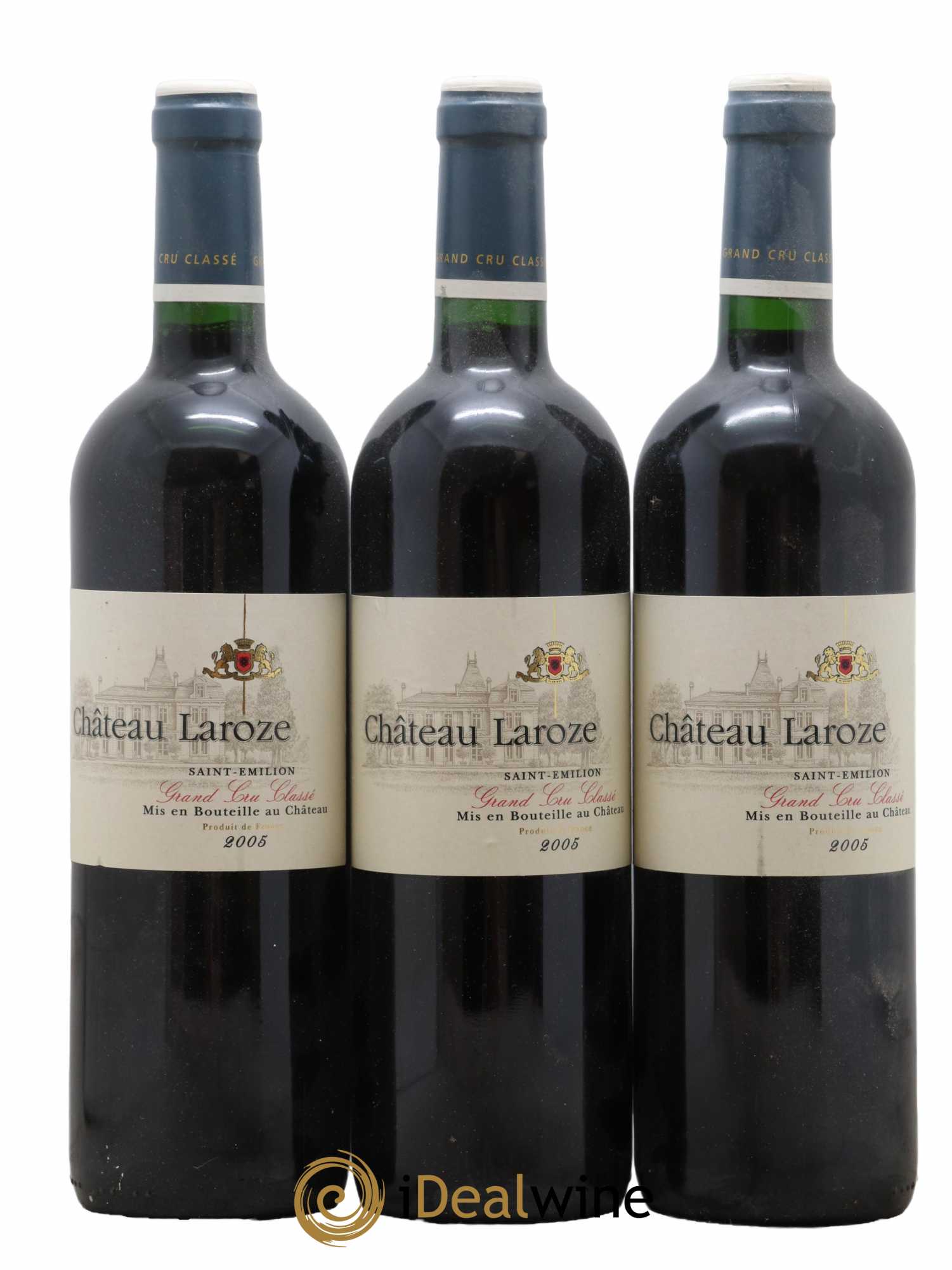 Château Laroze Grand Cru Classé 2005 - Lot de 3 bouteilles - 0