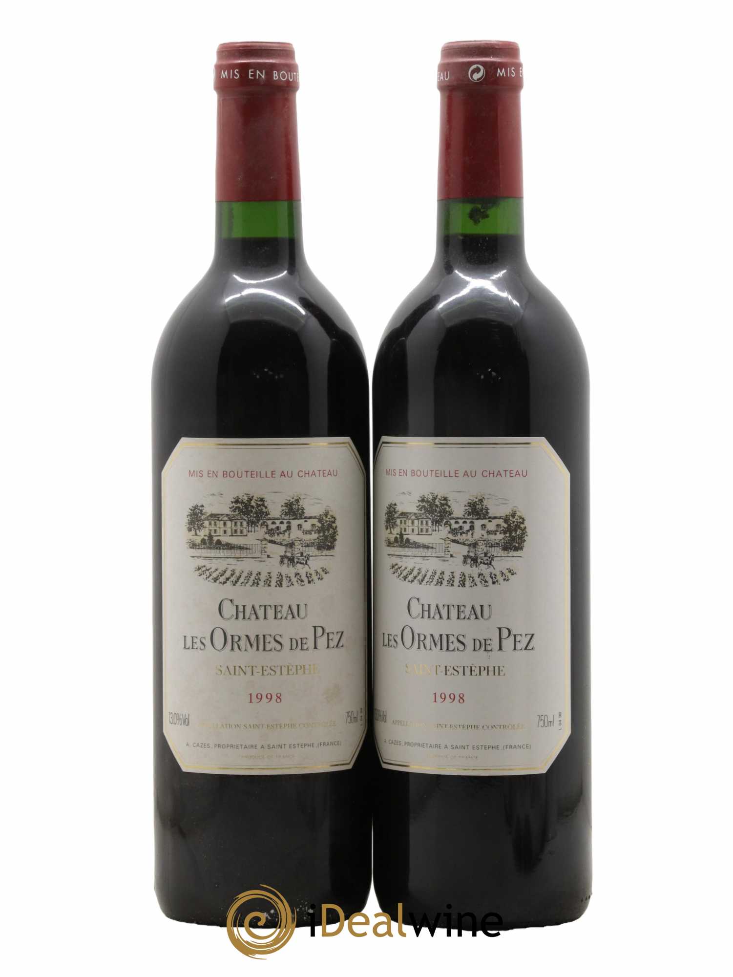 Château les Ormes de Pez 1998 - Lot de 2 bouteilles - 0