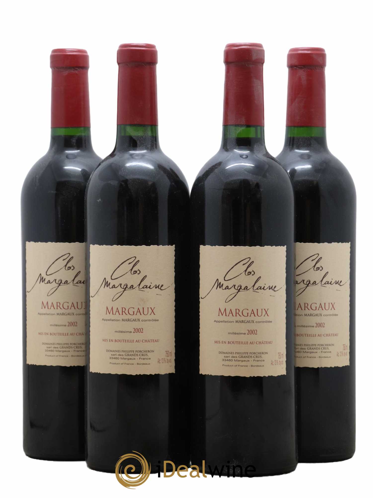 Clos Margalaine 2002 - Lot de 4 bouteilles - 0