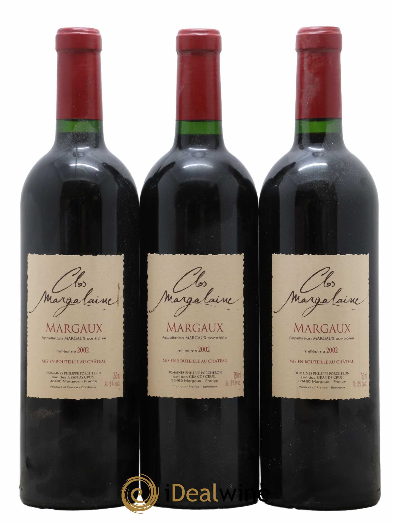Clos Margalaine 2002 - Lot de 3 bouteilles - 0