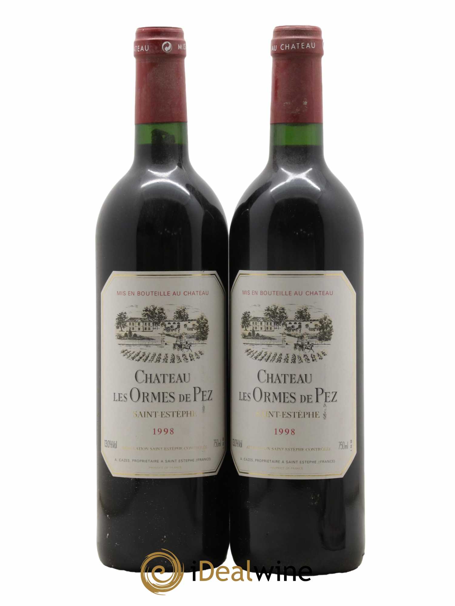 Château les Ormes de Pez 1998 - Lot de 2 bouteilles - 0