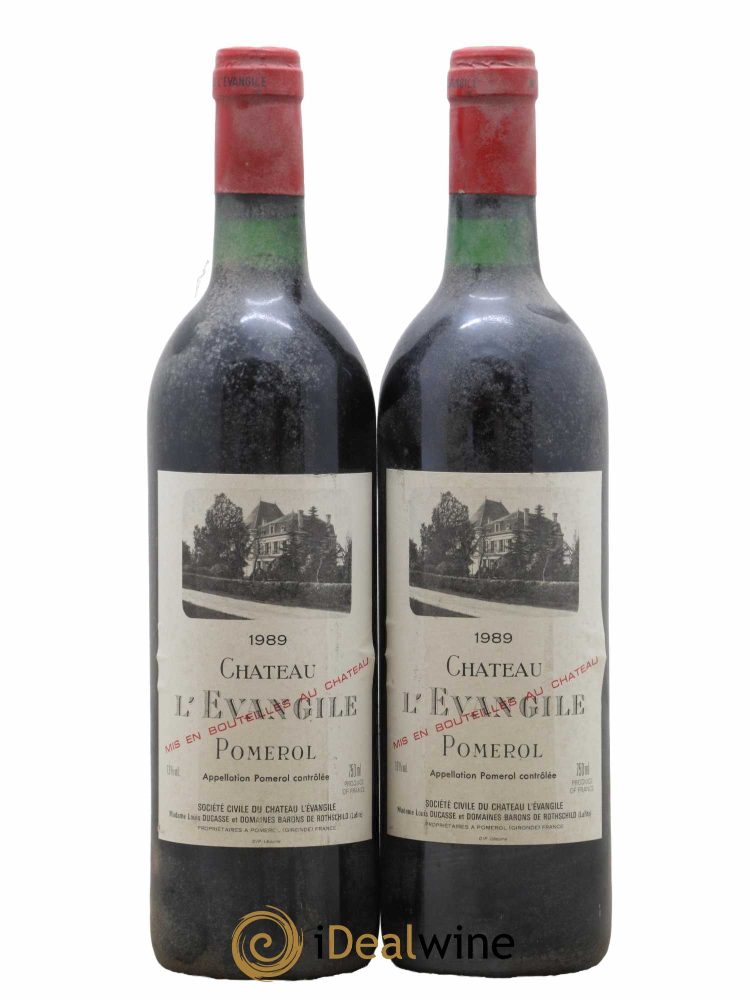 Château l' Évangile 1989 - Lot de 2 bouteilles - 0
