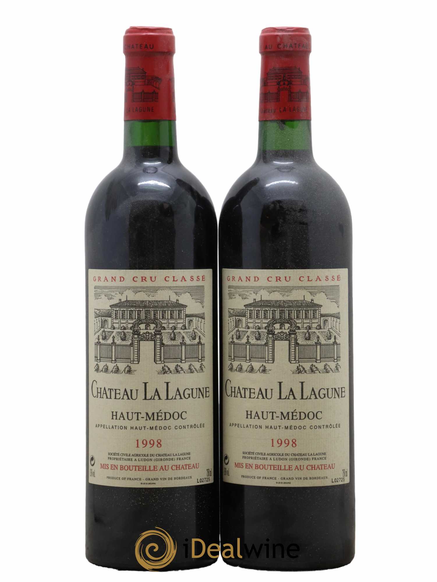 Château la Lagune 3ème Grand Cru Classé 1998 - Lot de 2 bouteilles - 0