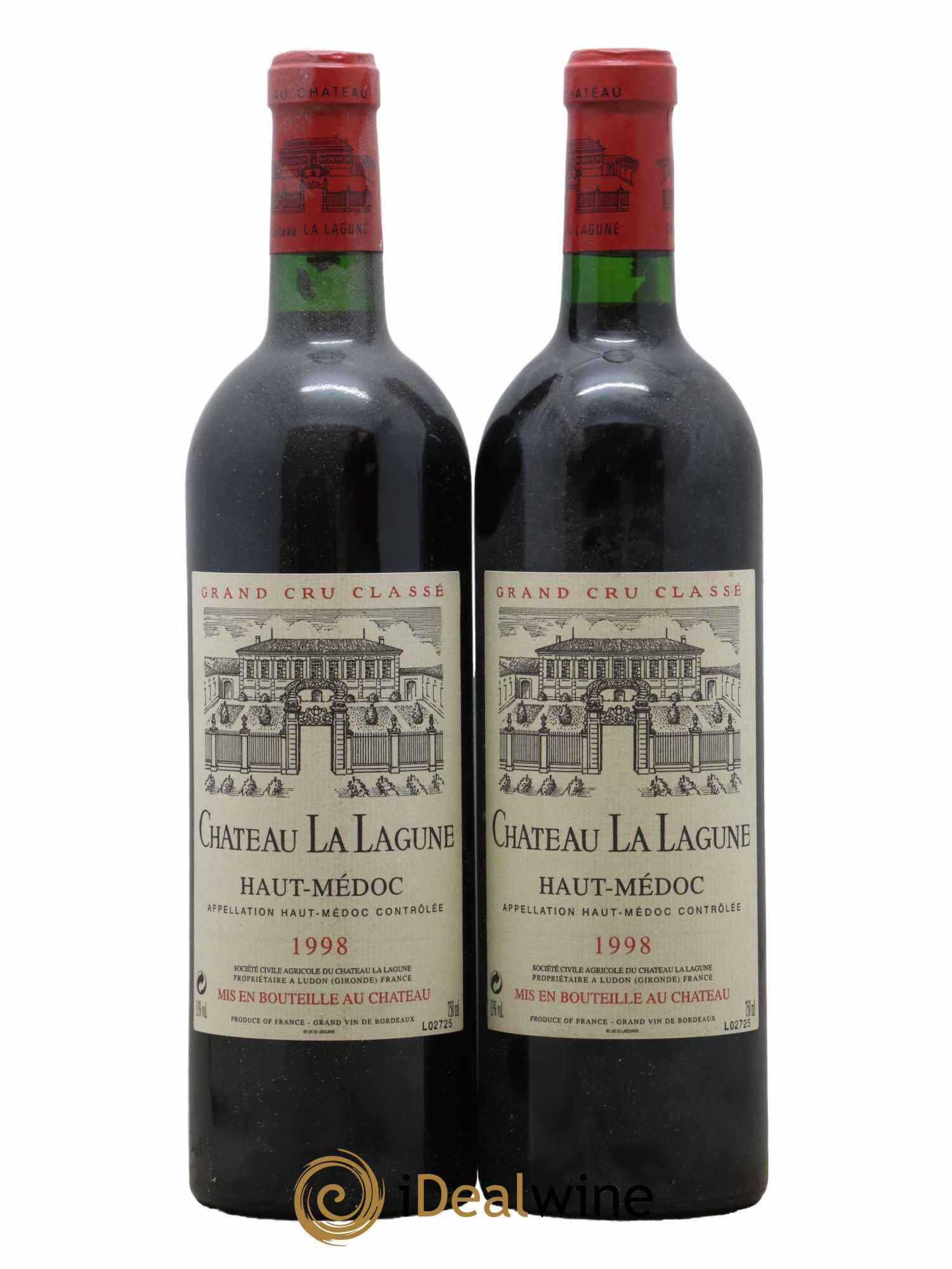 Château la Lagune 3ème Grand Cru Classé 1998 - Lot de 2 bouteilles - 0