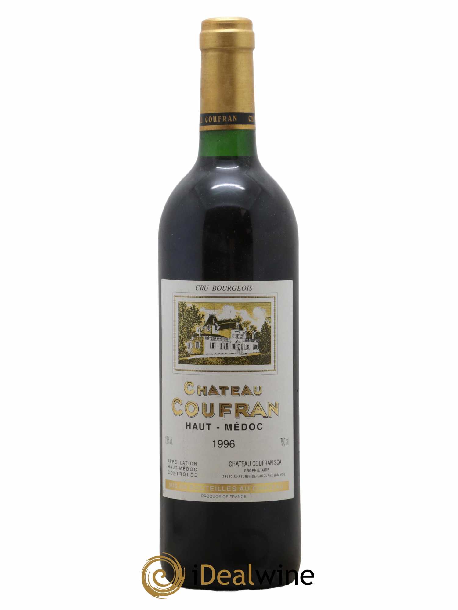 Château Coufran Cru Bourgeois 1996 - Lot de 1 bouteille - 0
