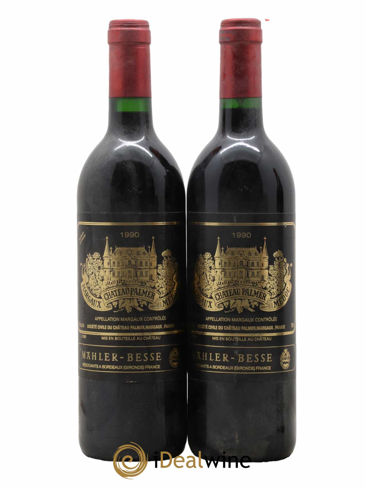 Château Palmer 3ème Grand Cru Classé 1990 - Lot de 2 bouteilles - 0