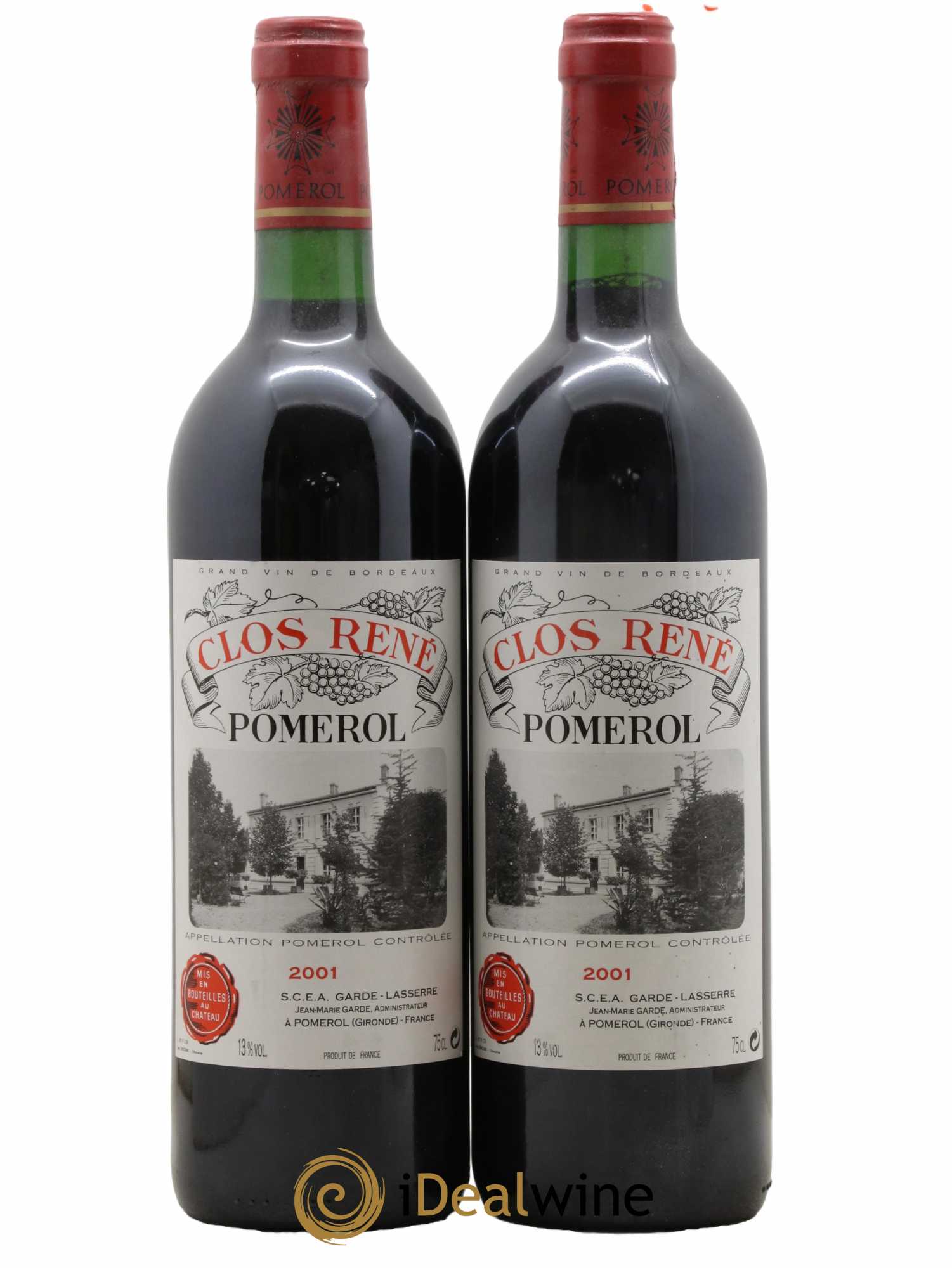 Clos René 2001 - Posten von 2 Flaschen - 0