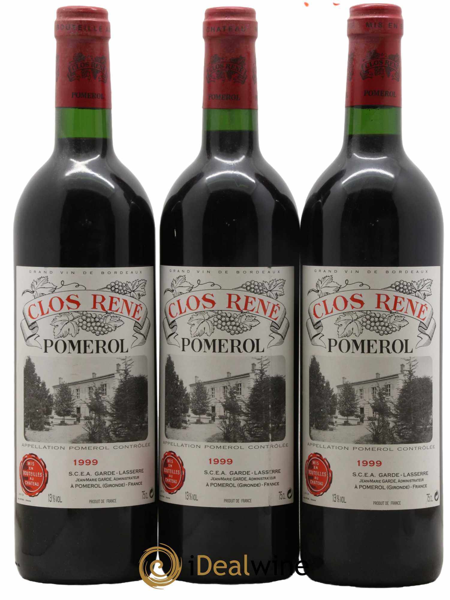 Clos René 1999 - Posten von 3 Flaschen - 0