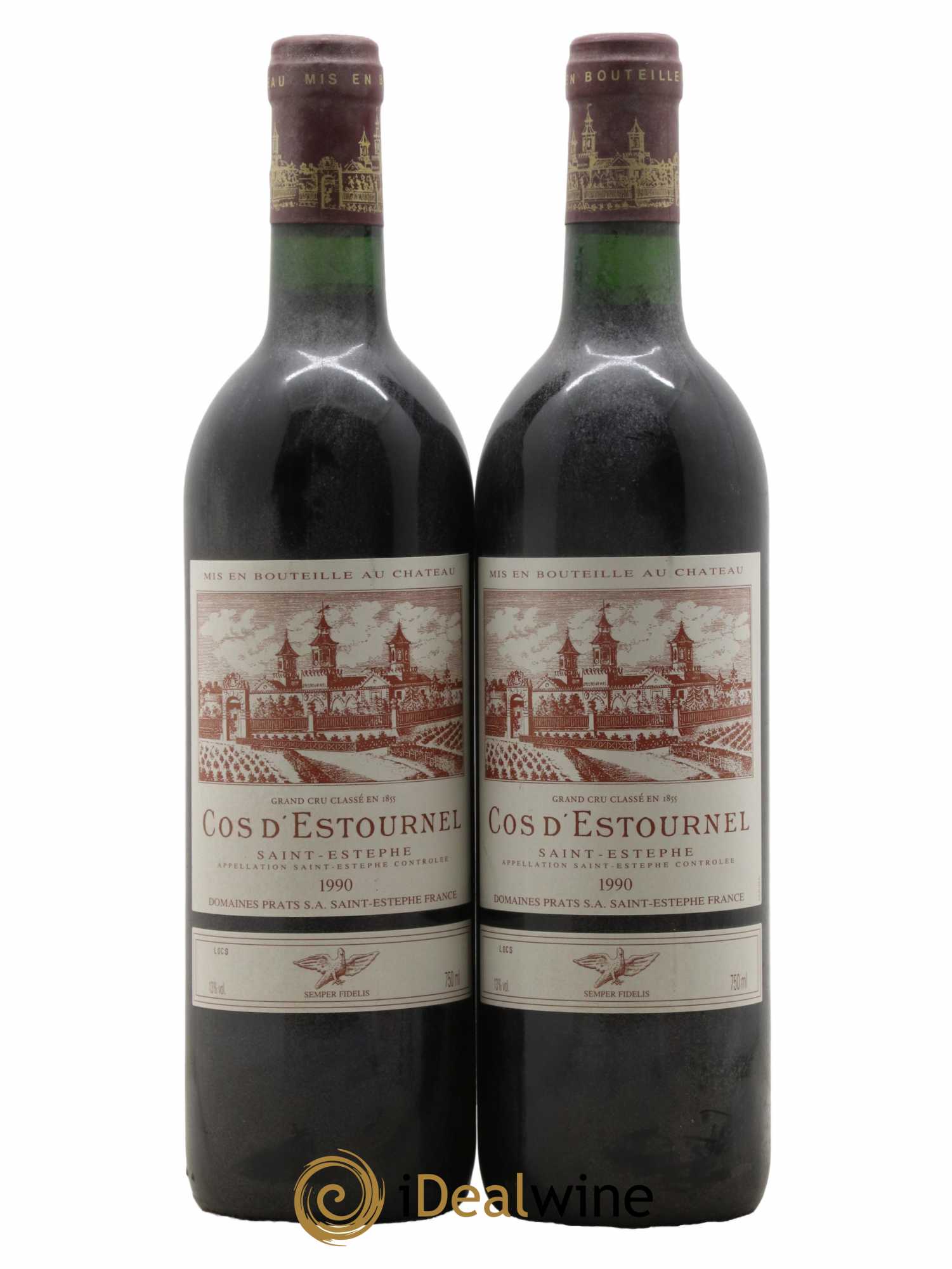 Cos d'Estournel 2ème Grand Cru Classé 1990 - Lot de 2 bouteilles - 0