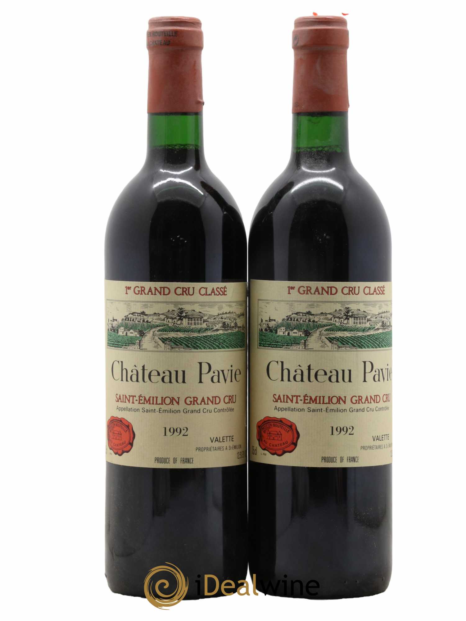 Château Pavie 1er Grand Cru Classé A 1992 - Lot de 2 bouteilles - 0