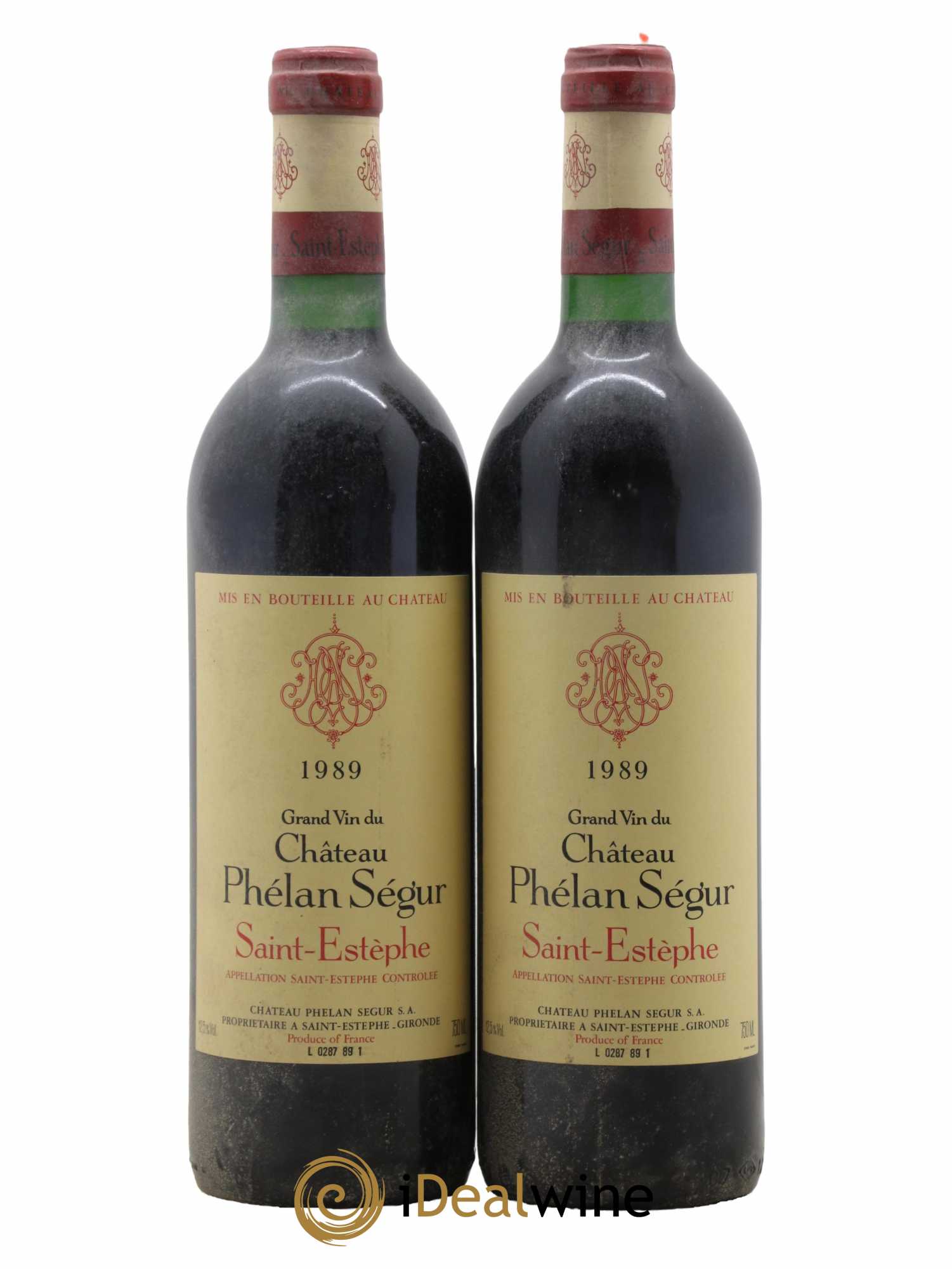 Château Phélan Ségur 1989 - Lot de 2 bouteilles - 0