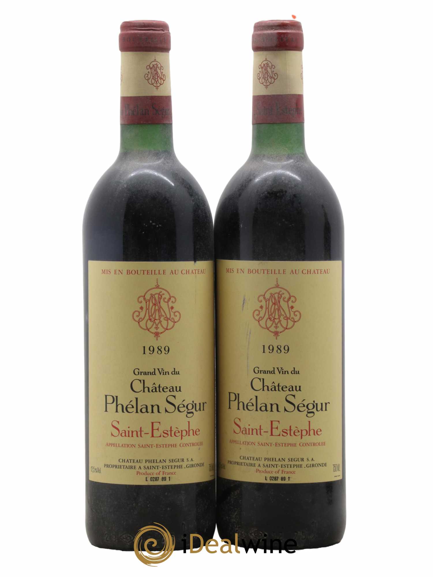 Château Phélan Ségur 1989 - Lot de 2 bouteilles - 0