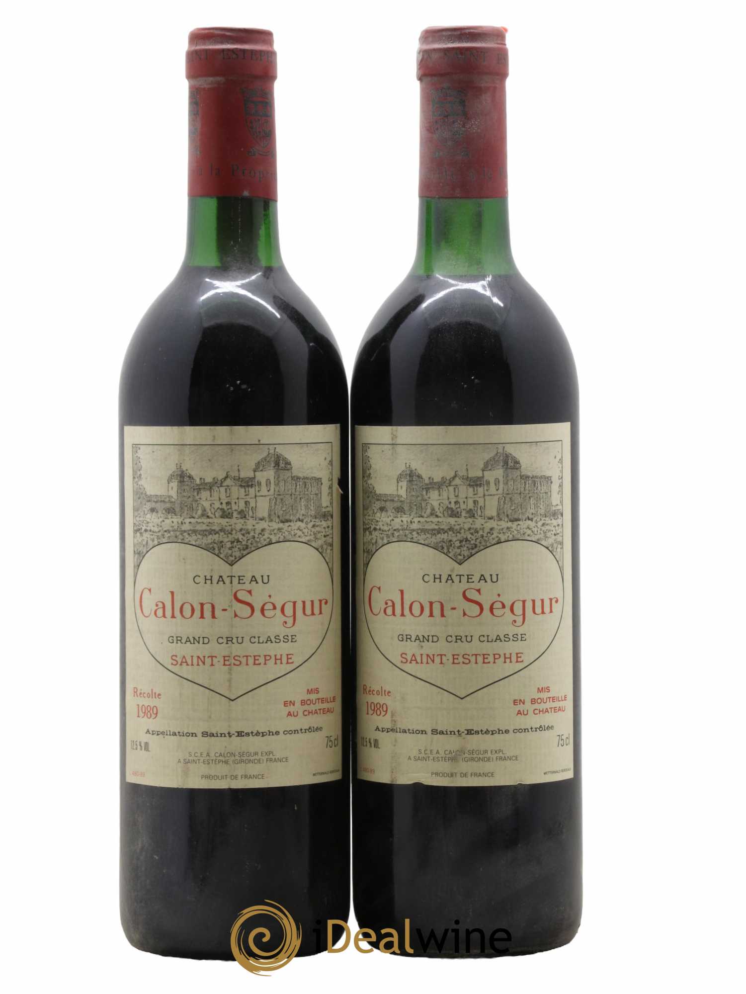 Château Calon Ségur 3ème Grand Cru Classé 1989 - Lot de 2 bouteilles - 0