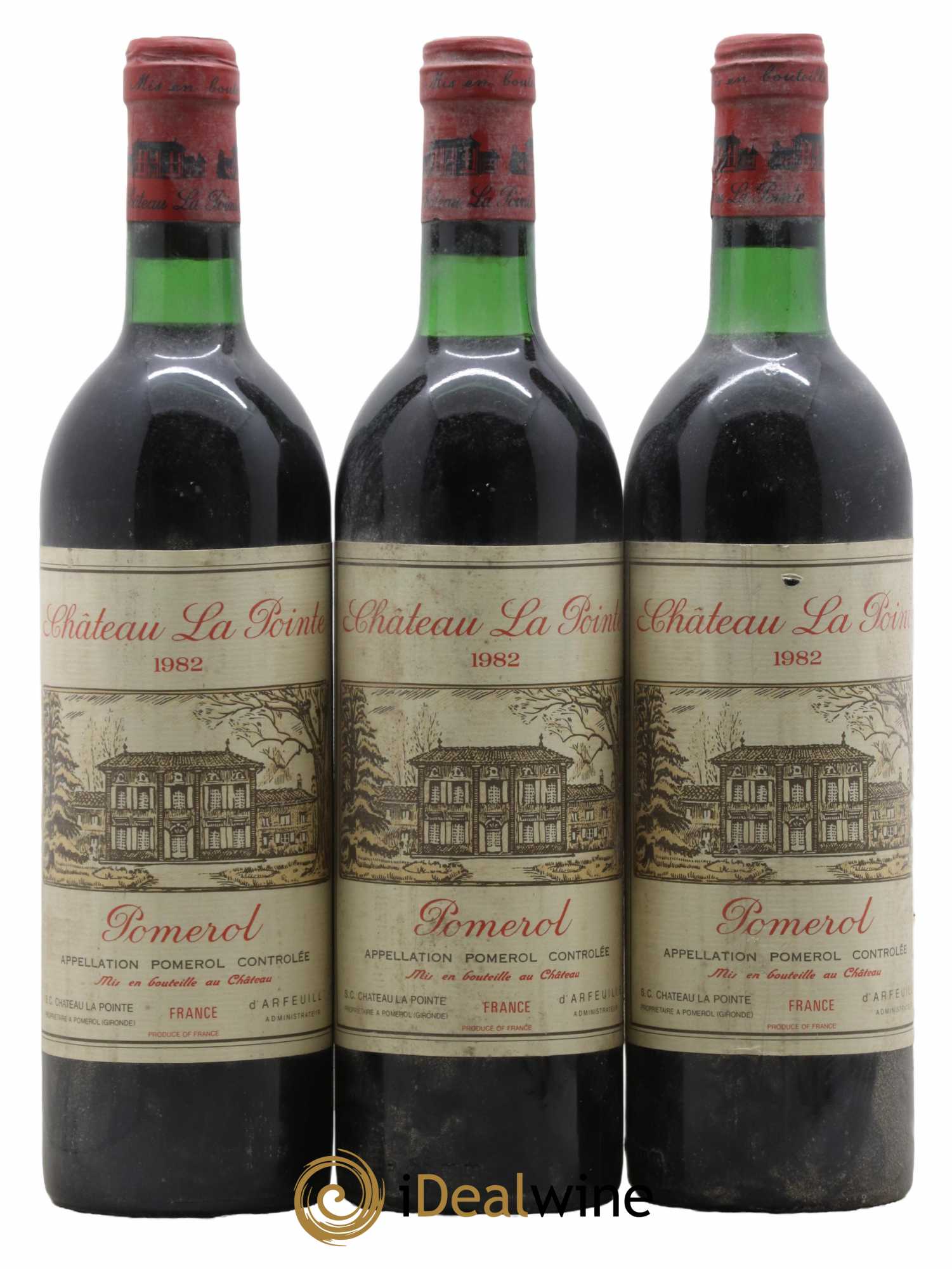 Château la Pointe 1982 - Lot de 3 bouteilles - 0
