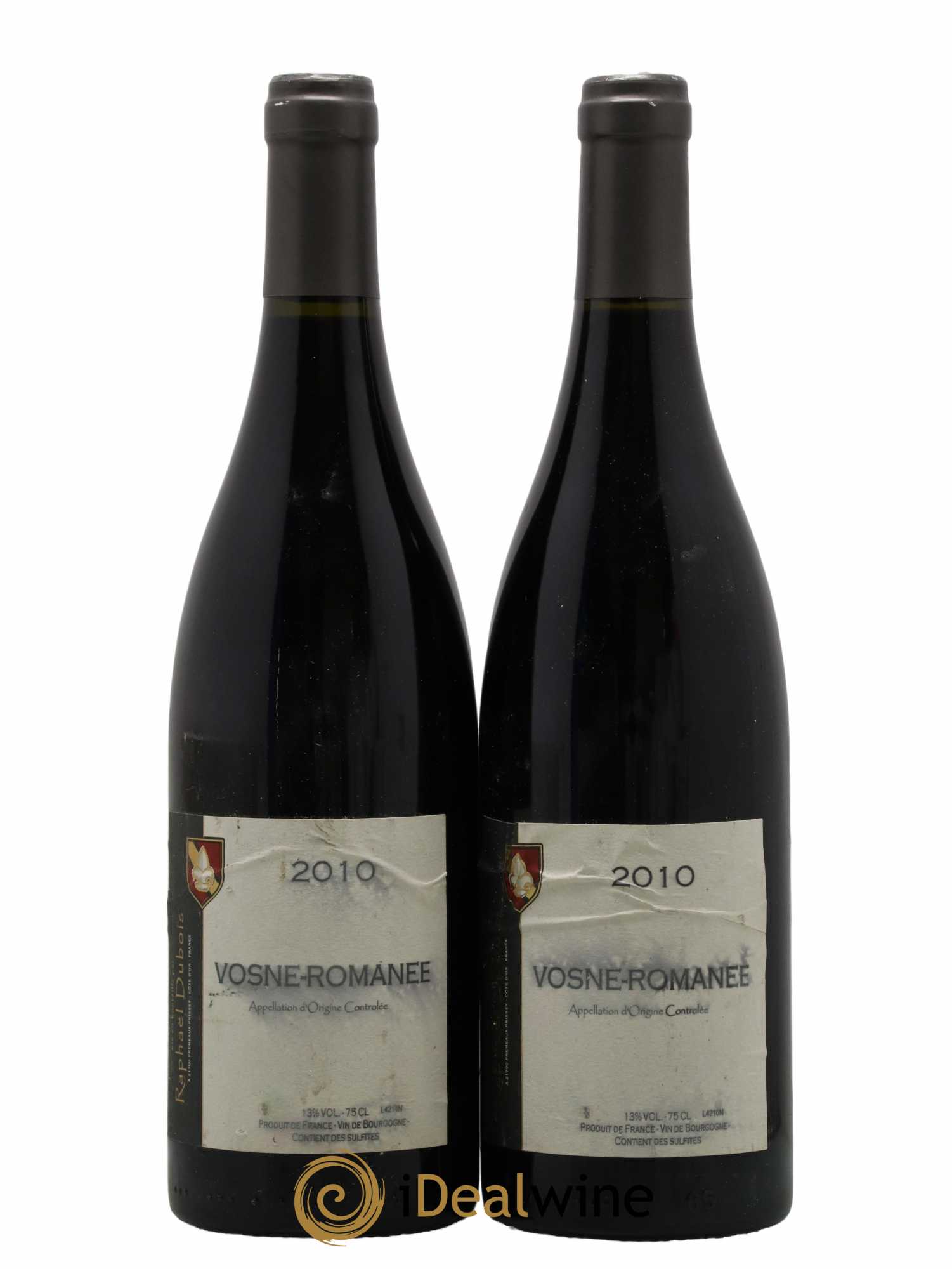Vosne-Romanée Raphael Dubois 2010 - Lot de 2 bouteilles - 0