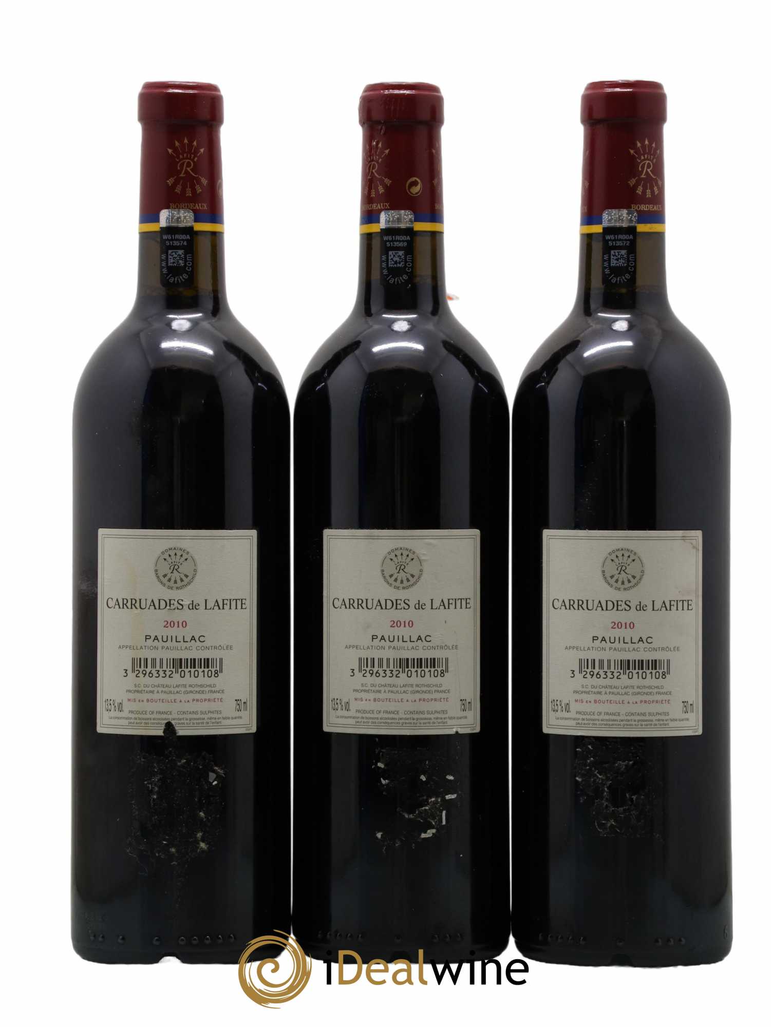 Carruades de Lafite Rothschild Second Vin 2010 - Lotto di 3 bottiglie - 1