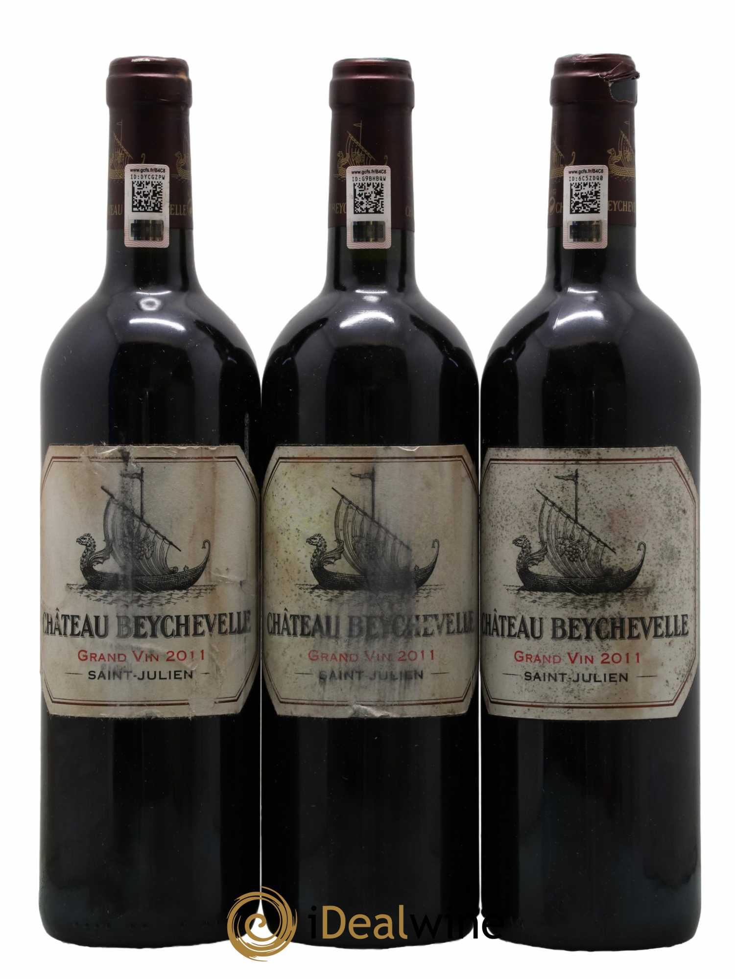 Château Beychevelle 4ème Grand Cru Classé 2011 - Lot de 3 bouteilles - 0