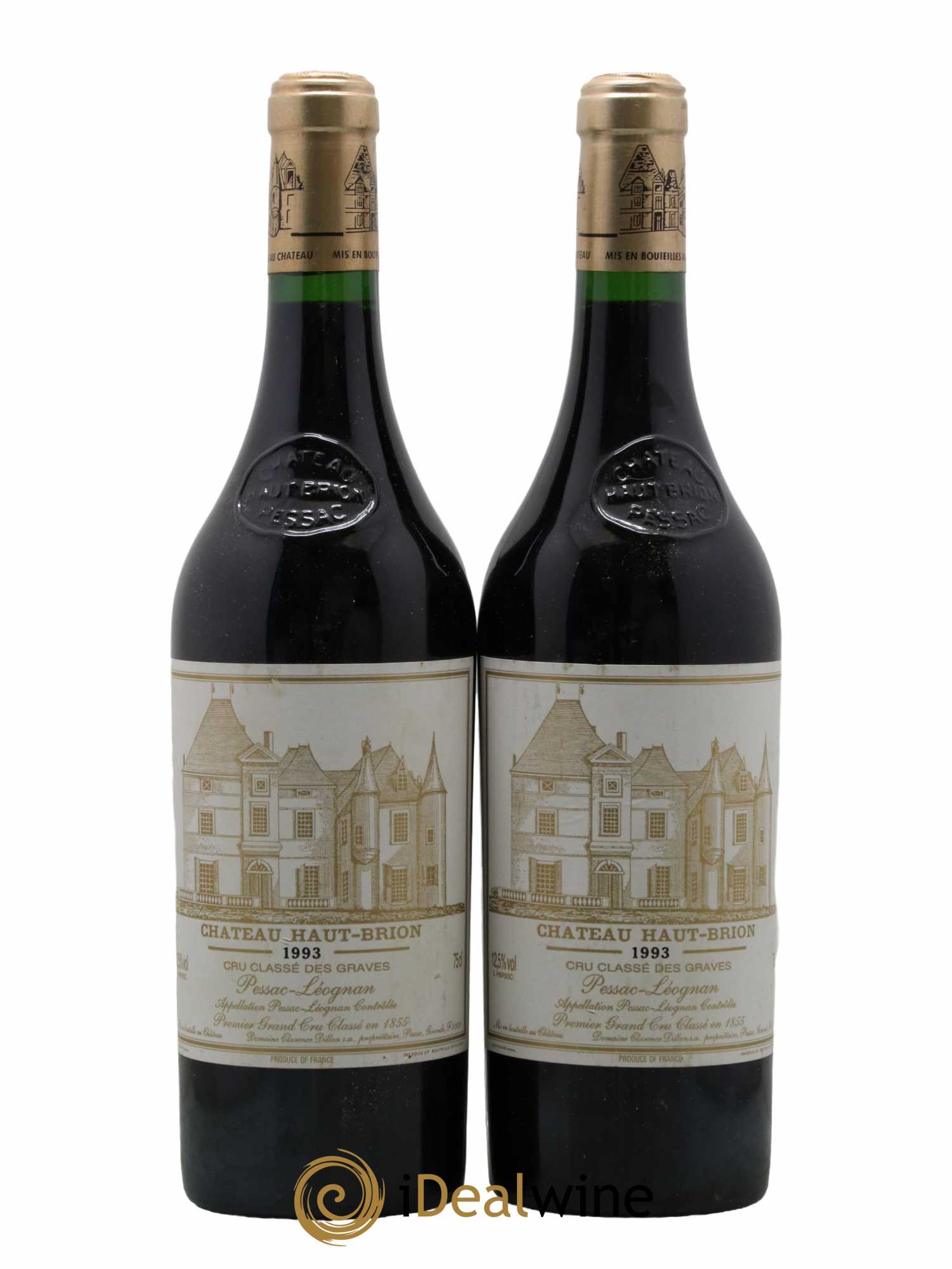 Château Haut Brion 1er Grand Cru Classé 1993 - Lot de 2 bouteilles - 0