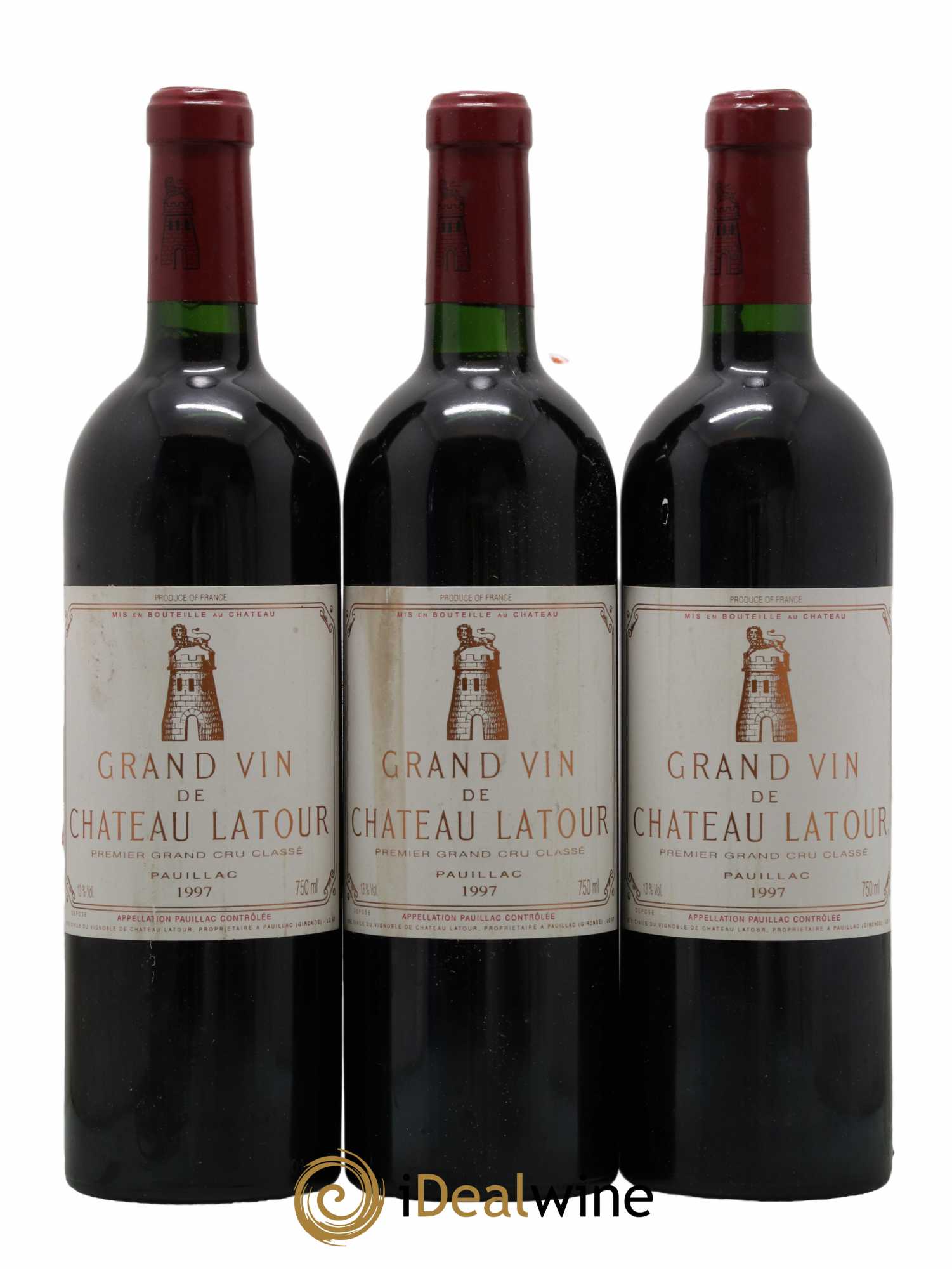 Château Latour 1er Grand Cru Classé 1997 - Lot de 3 bouteilles - 0