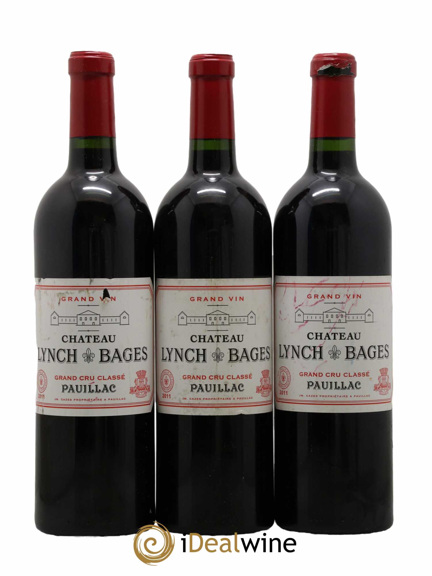 Château Lynch Bages 5ème Grand Cru Classé 2011 - Lot de 3 bouteilles - 0
