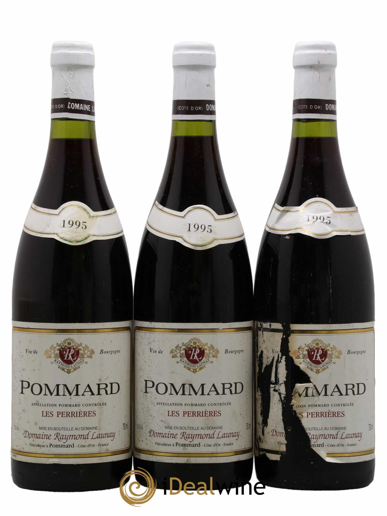 Pommard Les Perrieres Raymond Launay 1995 - Lot de 3 bouteilles - 0
