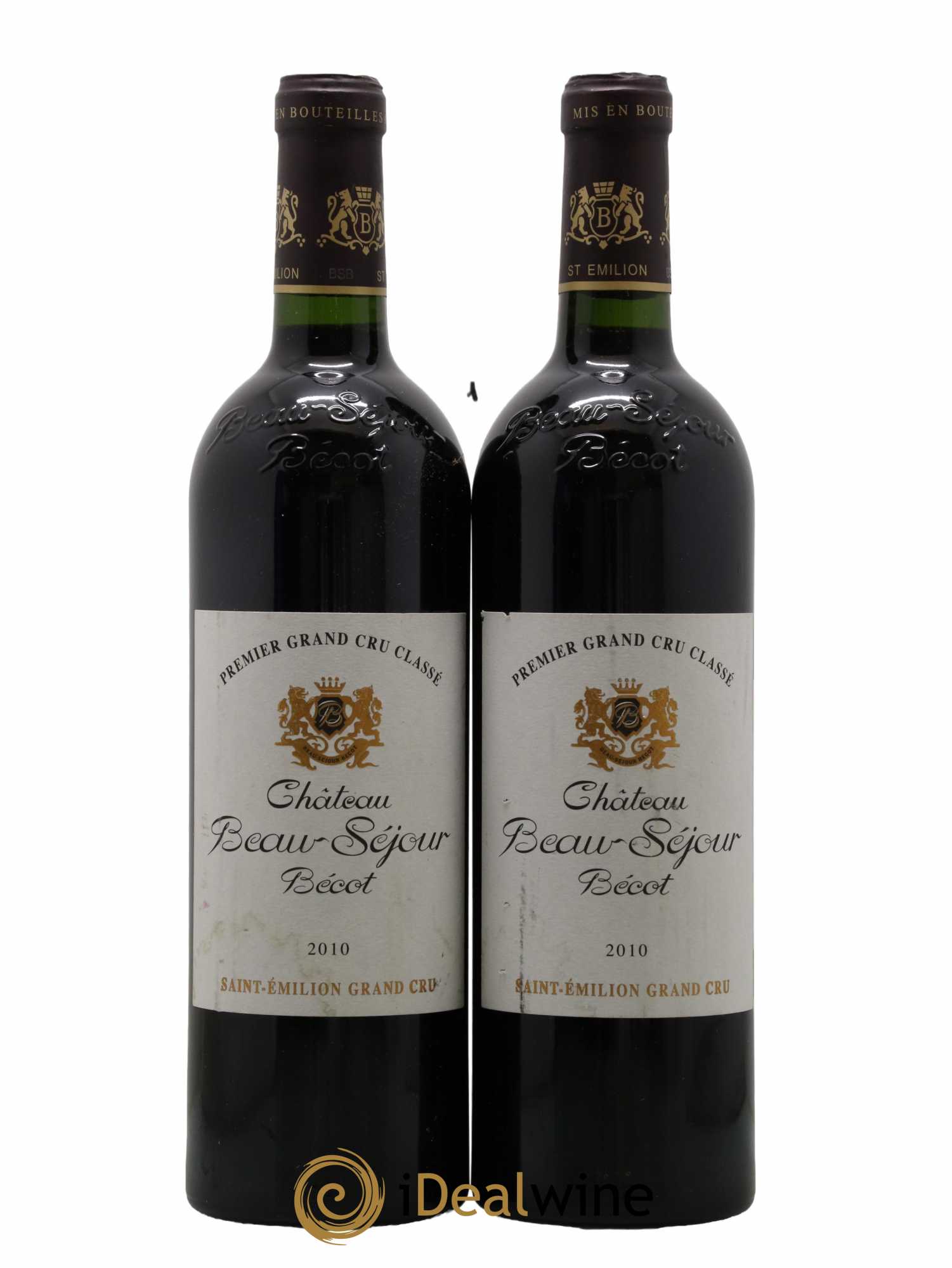 Château Beau-Séjour Bécot 1er Grand Cru Classé B 2010 - Lot de 2 bouteilles - 0