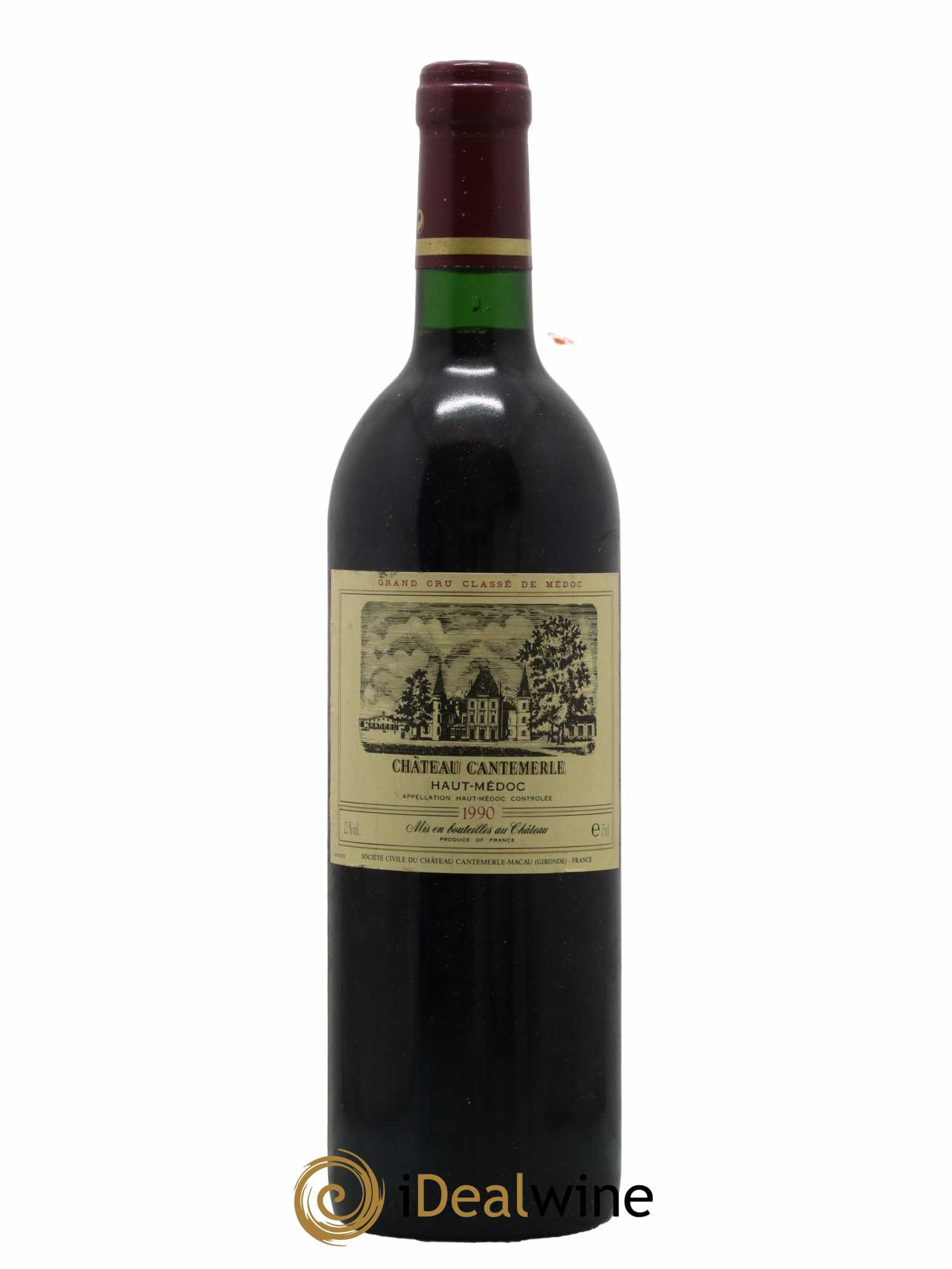 Château Cantemerle 5ème Grand Cru Classé 1990 - Lot de 1 bouteille - 0