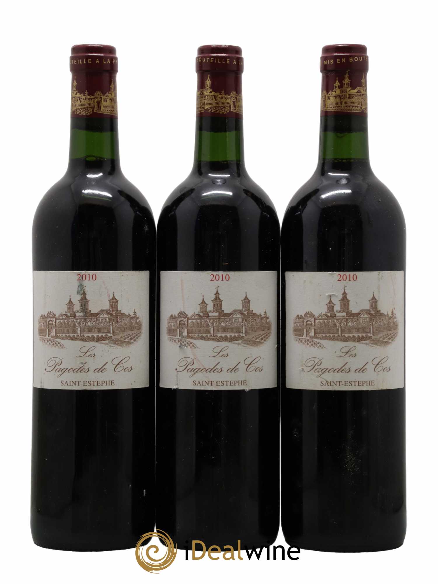 Les Pagodes de Cos Second Vin 2010 - Lot de 3 bouteilles - 0