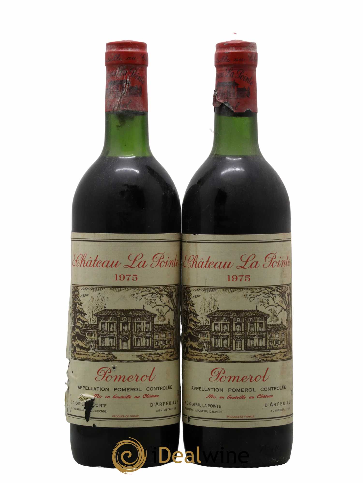 Château la Pointe 1975 - Lot de 2 bouteilles - 0