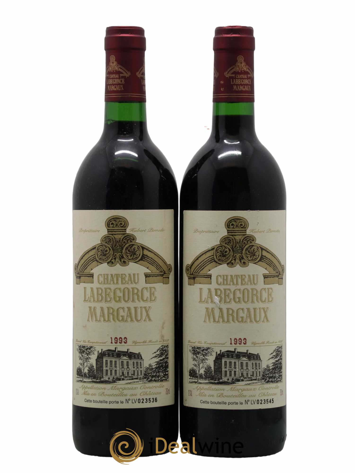 Château Labegorce Cru Bourgeois 1993 - Lot de 2 bouteilles - 0