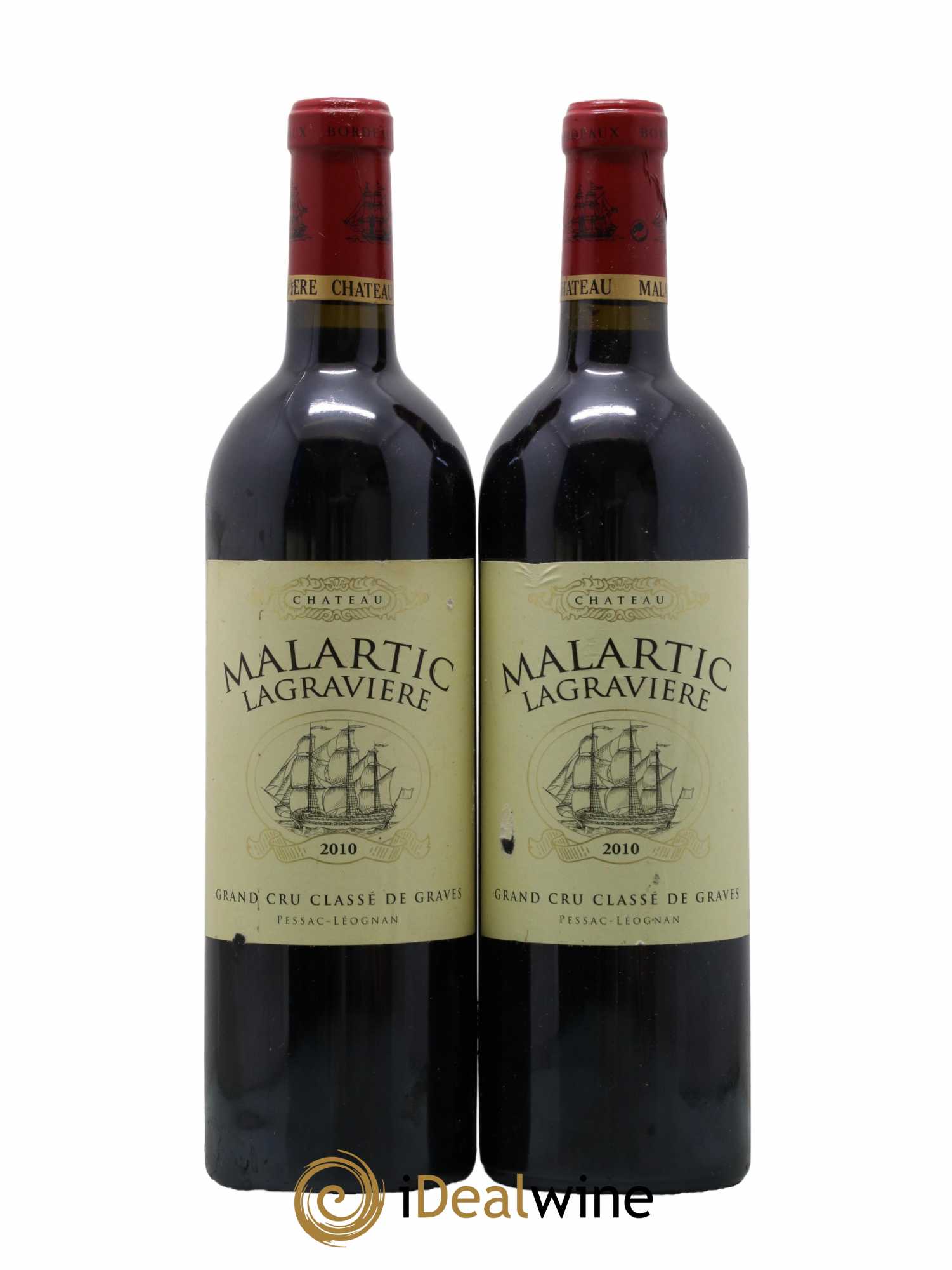 Château Malartic-Lagravière Cru Classé de Graves 2010 - Lot of 2 bottles - 0