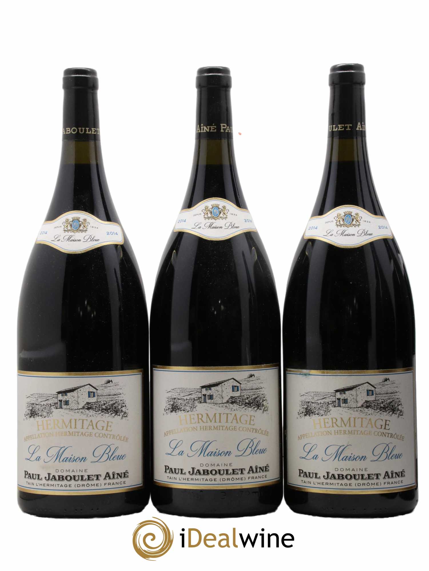 Hermitage La Maison Bleue Paul Jaboulet Ainé 2014 - Lot de 3 magnums - 0