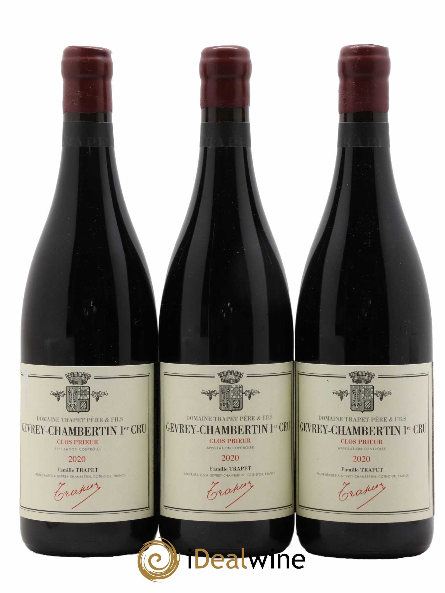 Gevrey-Chambertin 1er Cru Clos Prieur Domaine Trapet 2020 - Lot de 3 bouteilles - 0