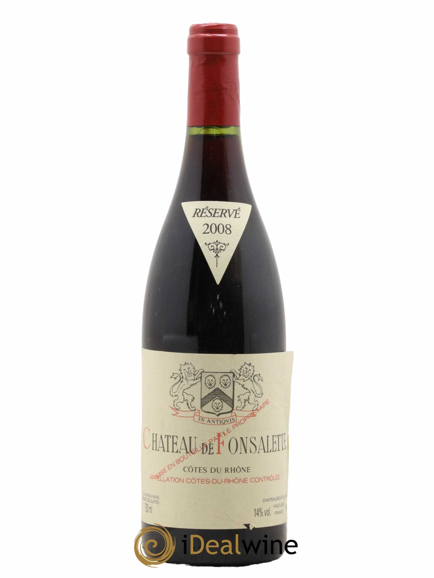 Côtes-du-Rhône Château de Fonsalette Emmanuel Reynaud 2008 - Lot de 1 bouteille - 0