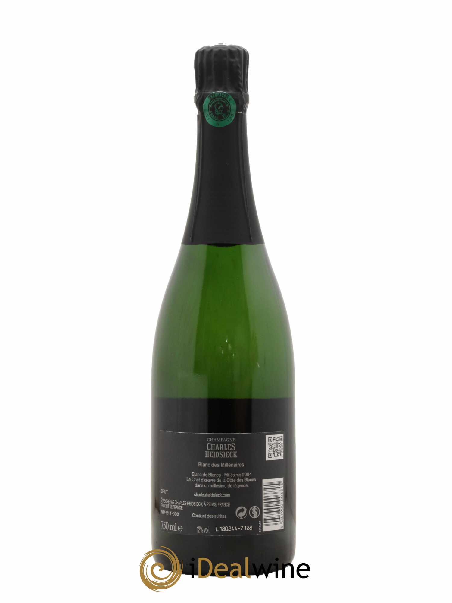 Blanc de Blancs Blanc des Millénaires Brut Charles Heidsieck 2004 - Lot de 1 bouteille - 1