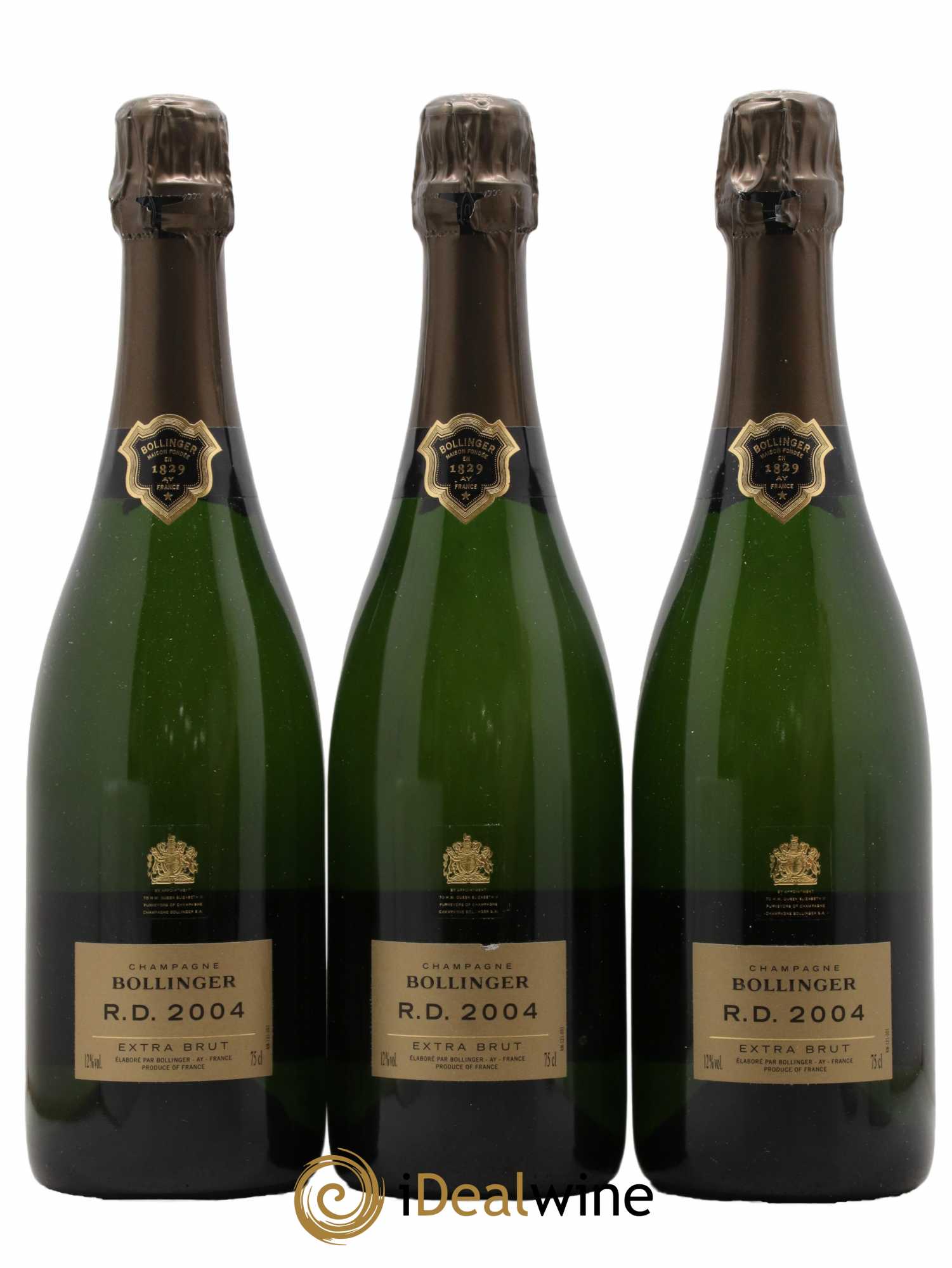 R.D. Extra-Brut Bollinger 2004 - Lot de 3 bouteilles - 0