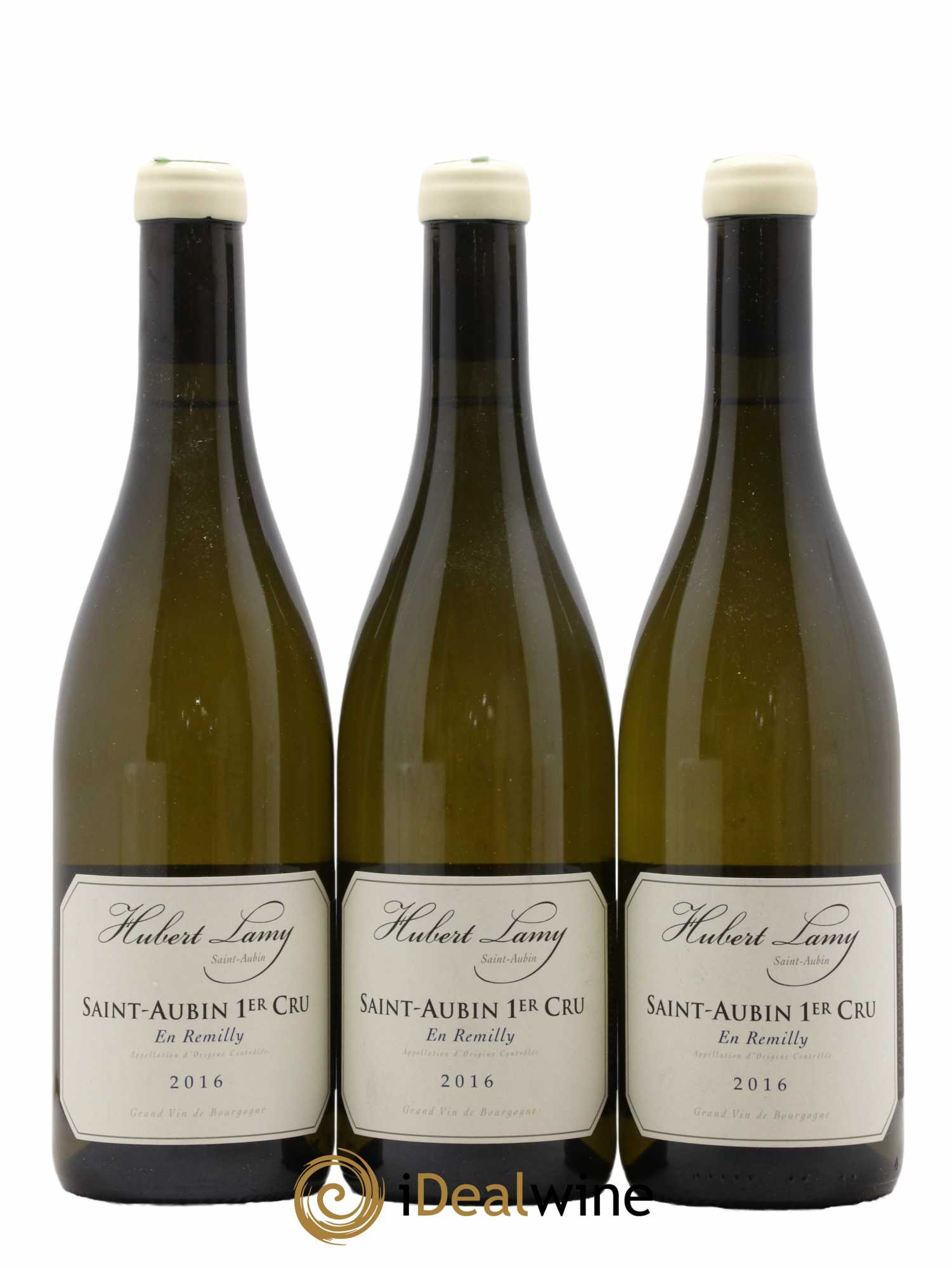 Saint-Aubin 1er Cru En Rémilly Hubert Lamy 2016 - Lot de 3 bouteilles - 0