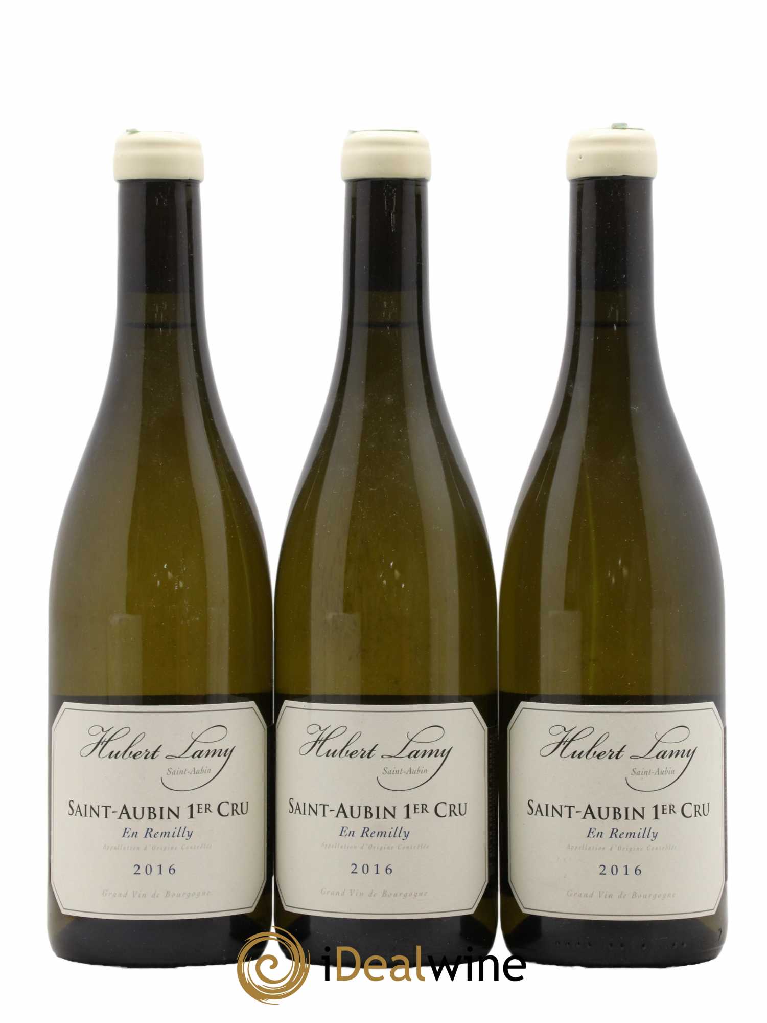 Saint-Aubin 1er Cru En Rémilly Hubert Lamy 2016 - Lot de 3 bouteilles - 0