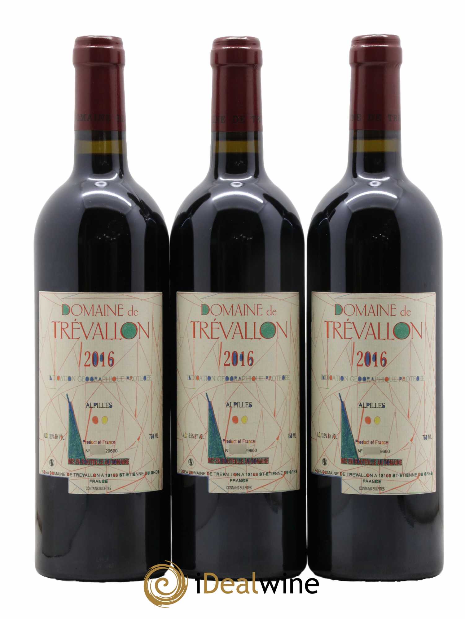 Alpilles Trévallon (Domaine de) Eloi Dürrbach 2016 - Lot de 3 bouteilles - 0