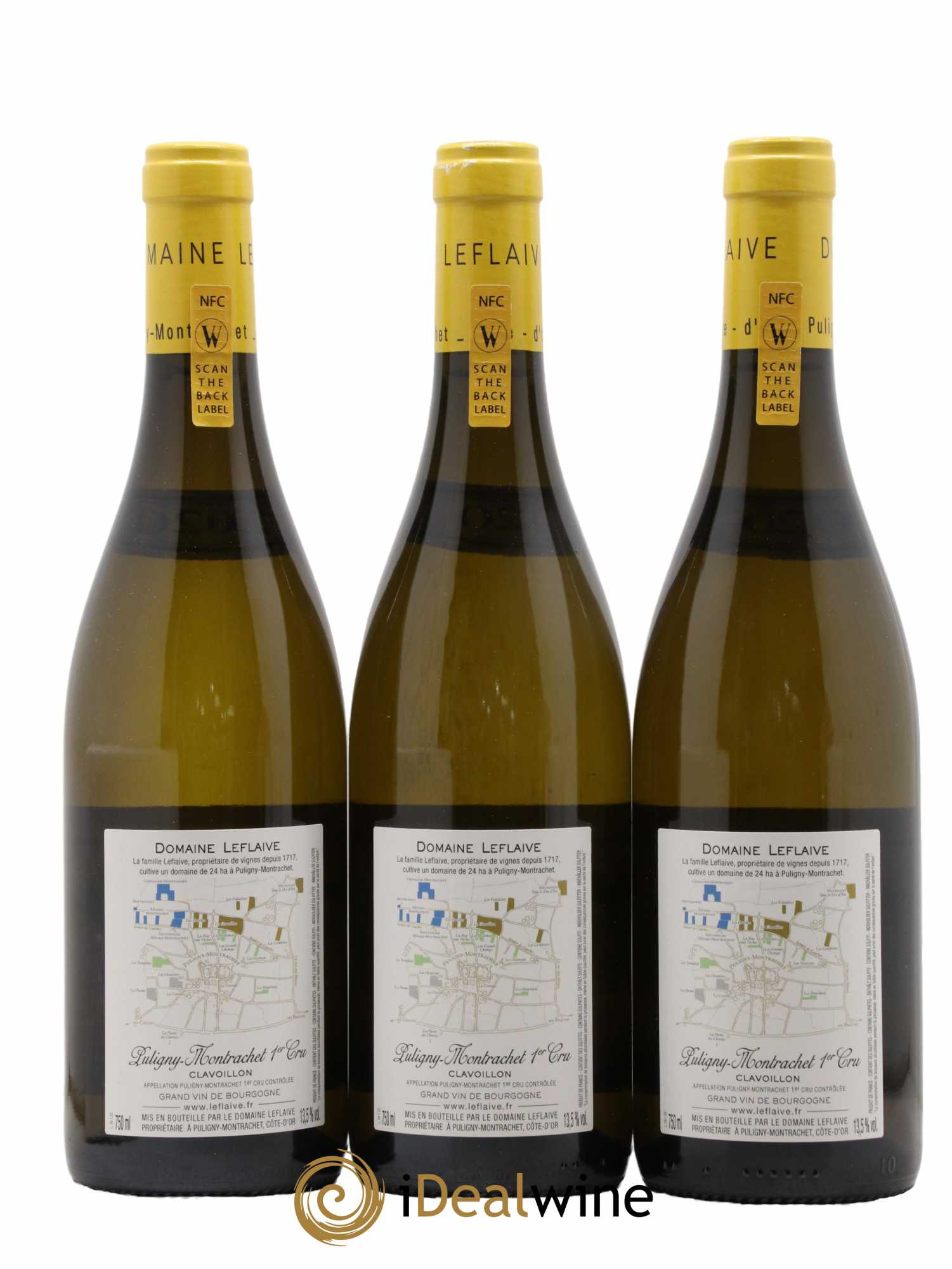 Puligny-Montrachet 1er Cru Clavoillon Leflaive (Domaine) 2020 - Lot de 3 bouteilles - 1