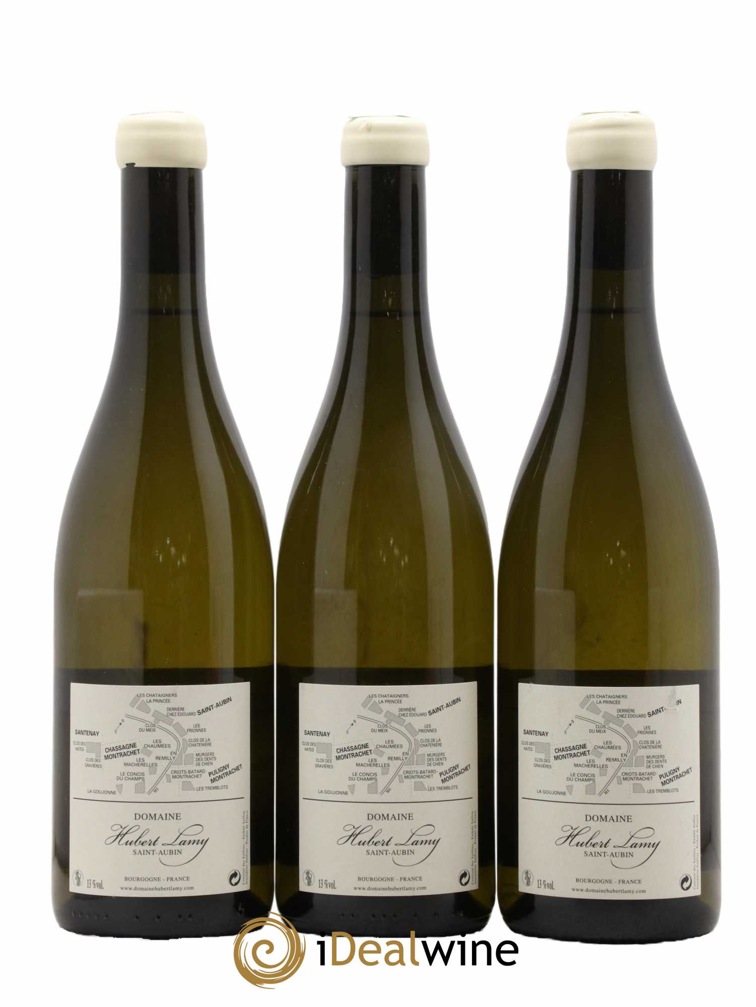 Chassagne-Montrachet 1er Cru Les Chaumées Hubert Lamy 2016 - Lot de 3 bouteilles - 1